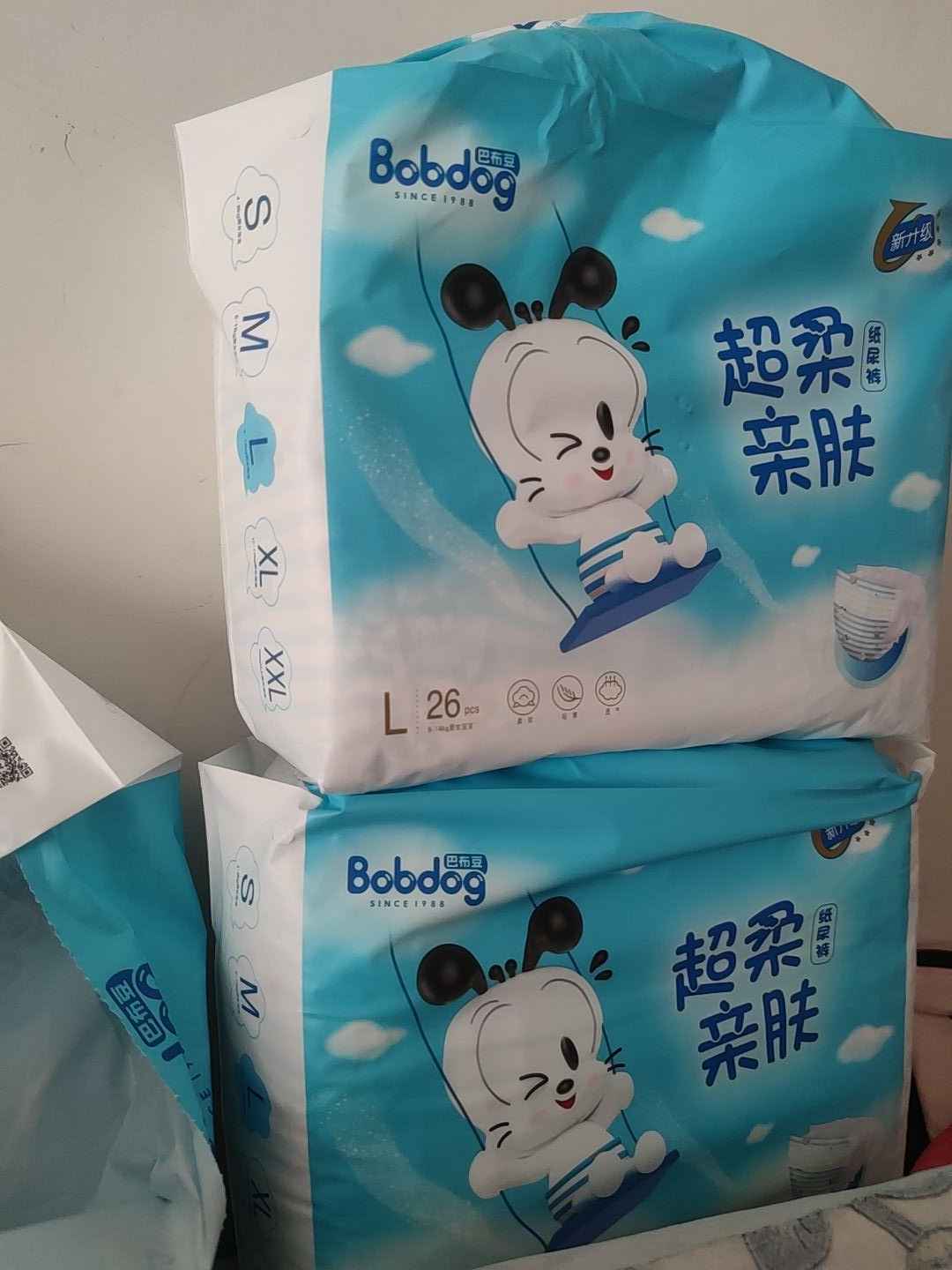 巴布豆小波浪纸尿裤，L码78片从三个月用起