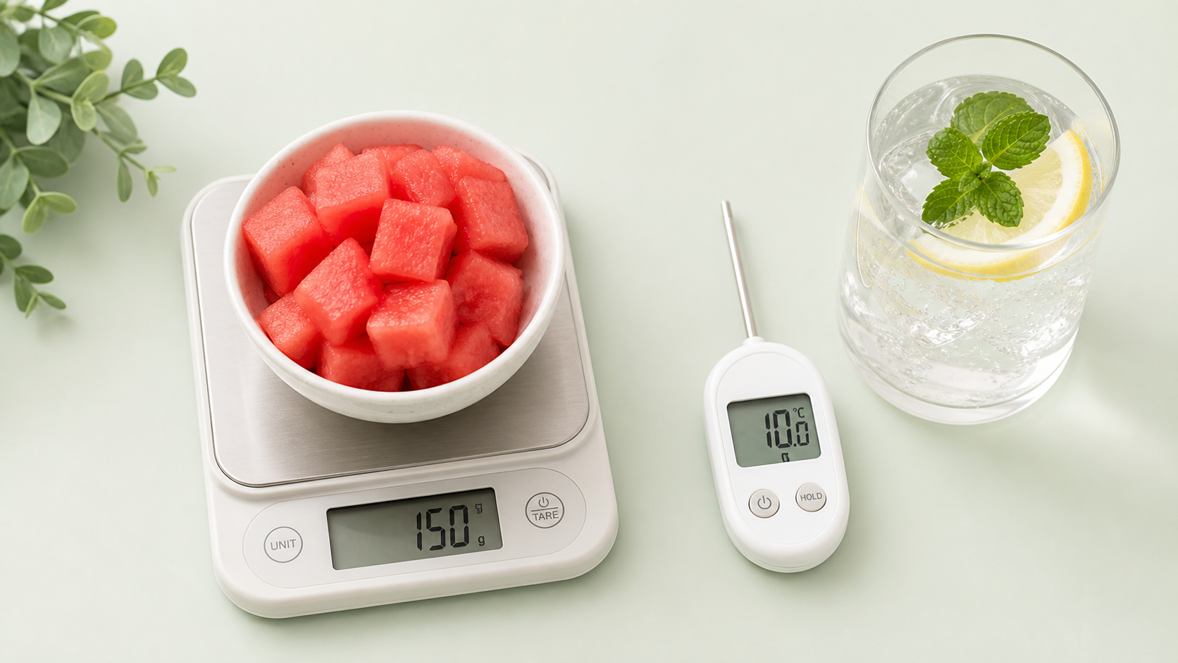 A bright, clean, minimalist flat lay photography s