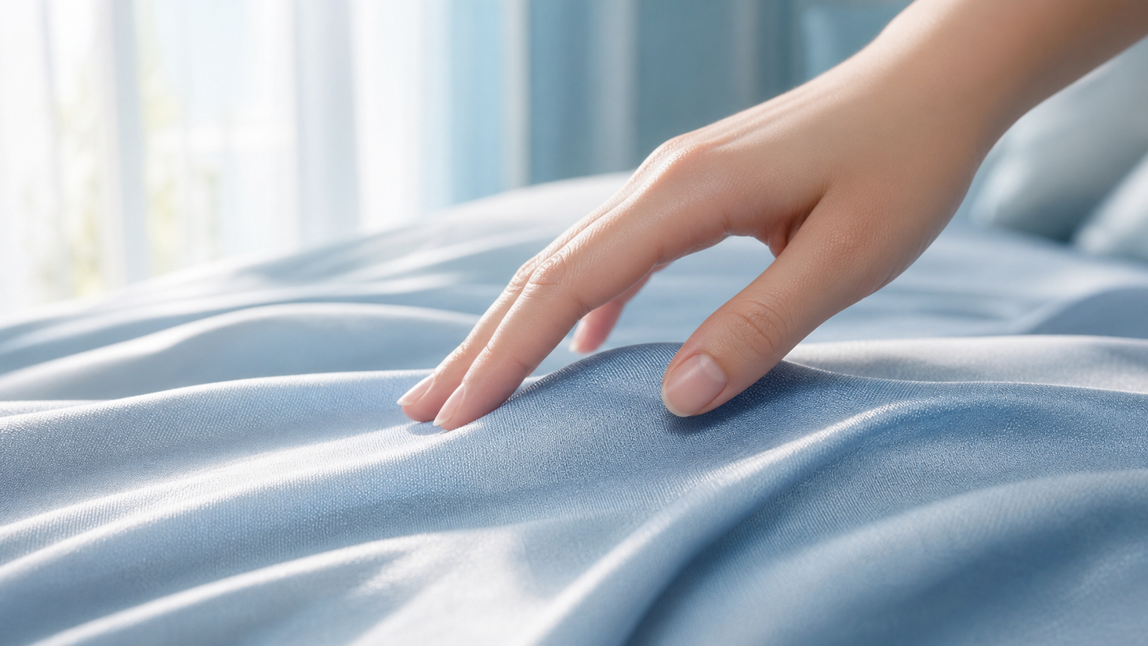 Extreme close-up of high-quality cooling fabric be