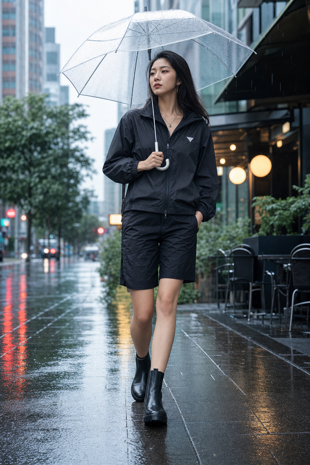 雨天怎么穿显瘦又干爽？这套公式绝了