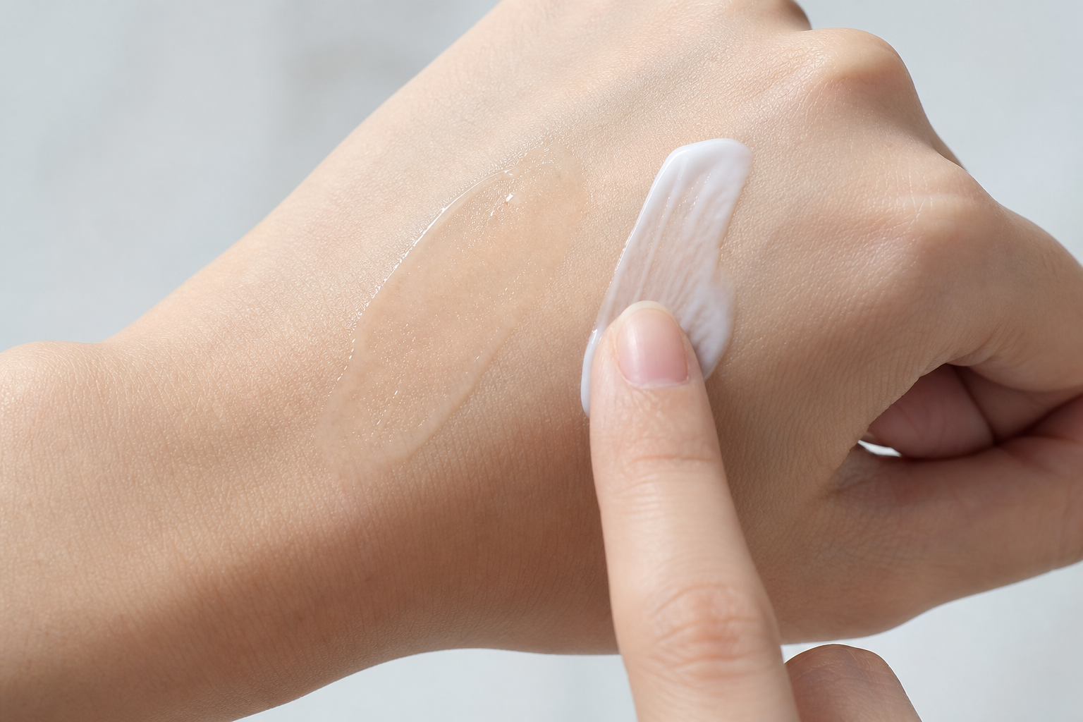 Close up shot of a Chinese woman's hand, showing d