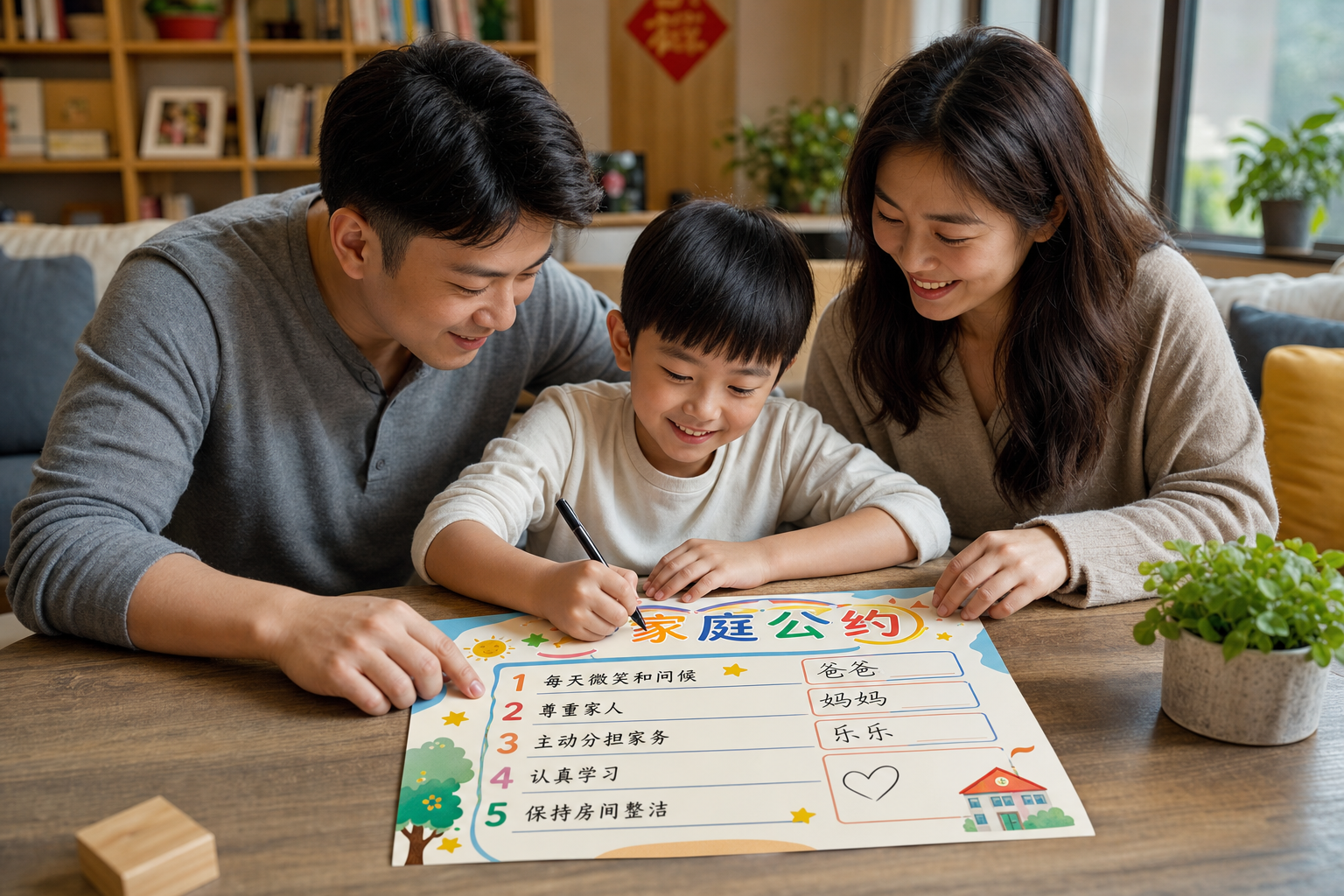 打印即用！让孩子主动遵守的双向公约