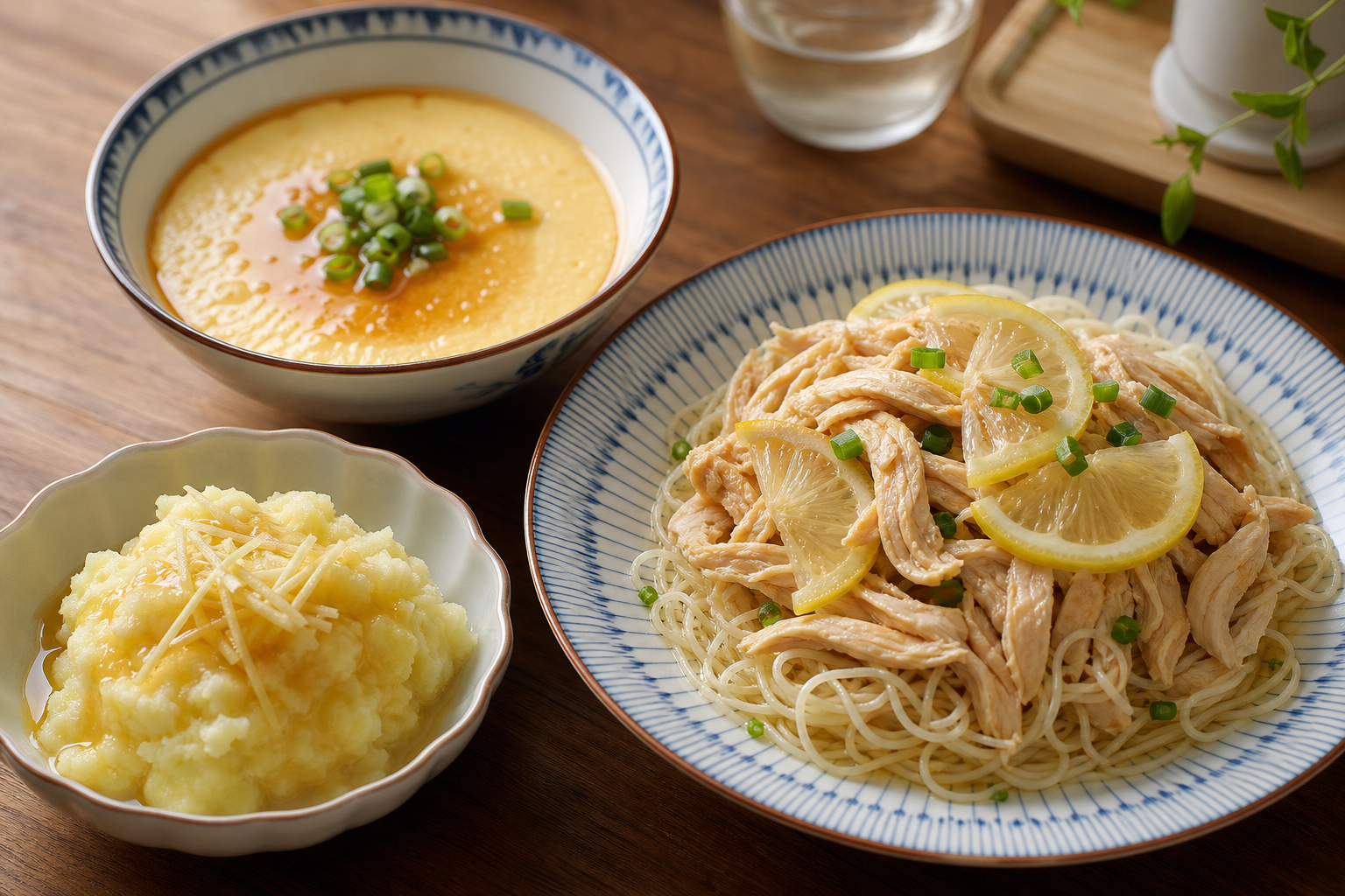 A close-up shot of a nutritious and light meal for