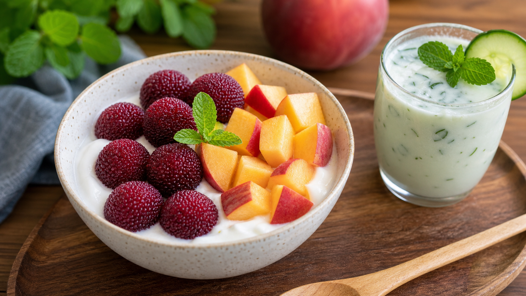 A high-quality food photography shot of a healthy