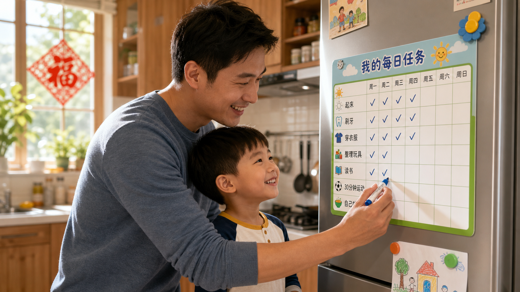 甩掉丧偶式育儿！爸爸带娃KPI作战图