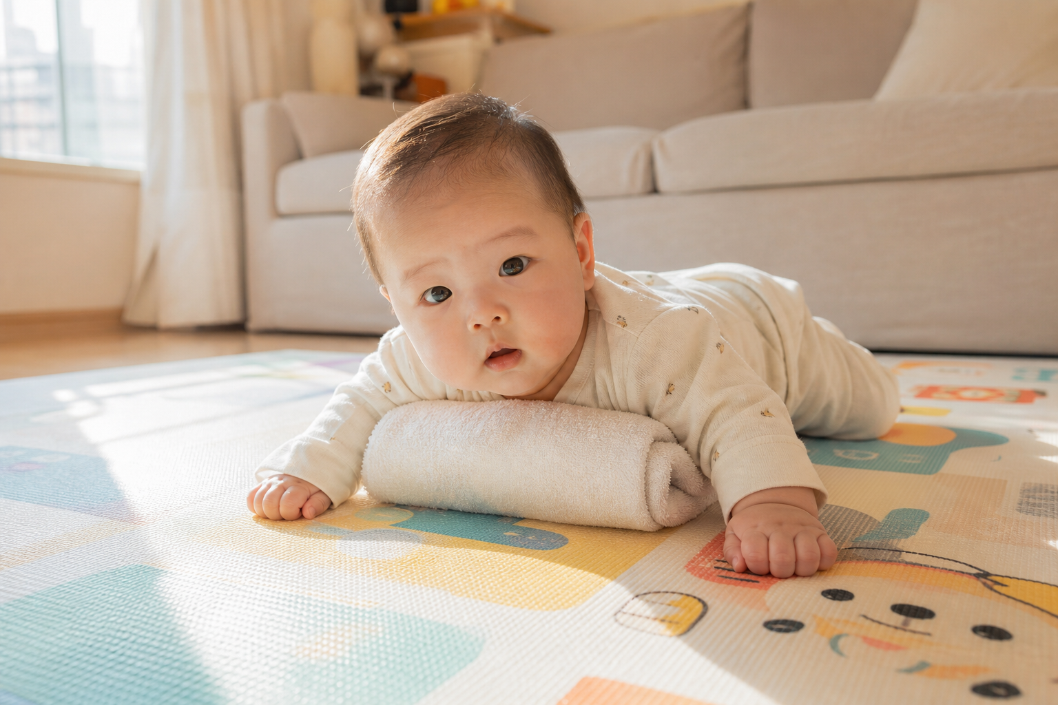 一趴就哭？1-3月龄夏季抬头全攻略