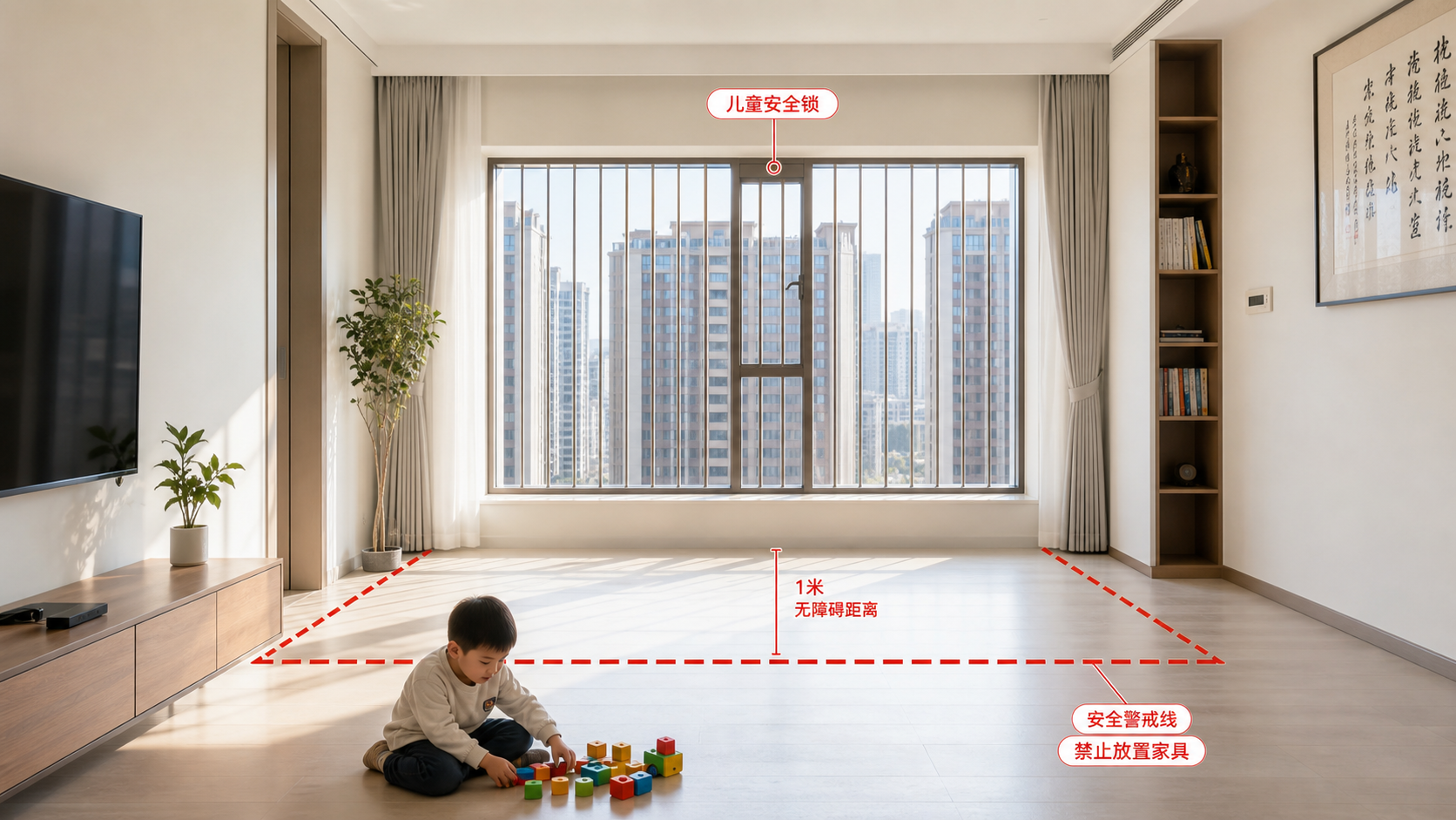孩子爱爬窗台？这套防御让窗边变禁区