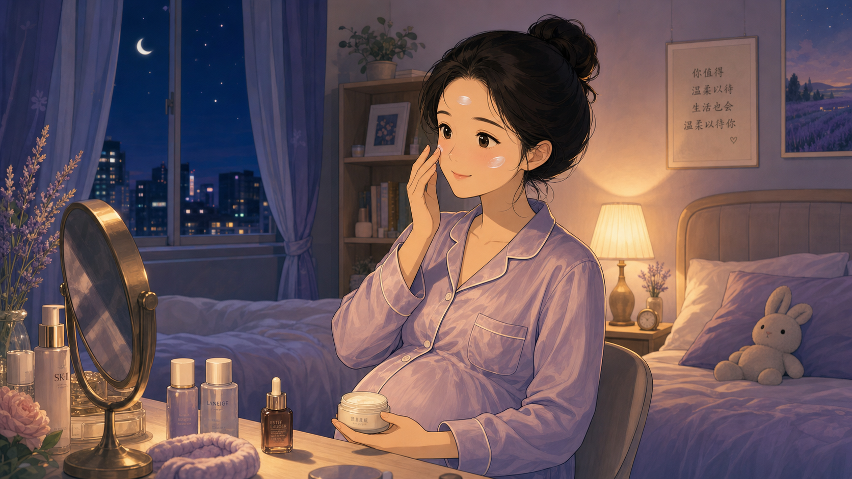 孕期熬夜脸发灰？三步重启夜间修复力