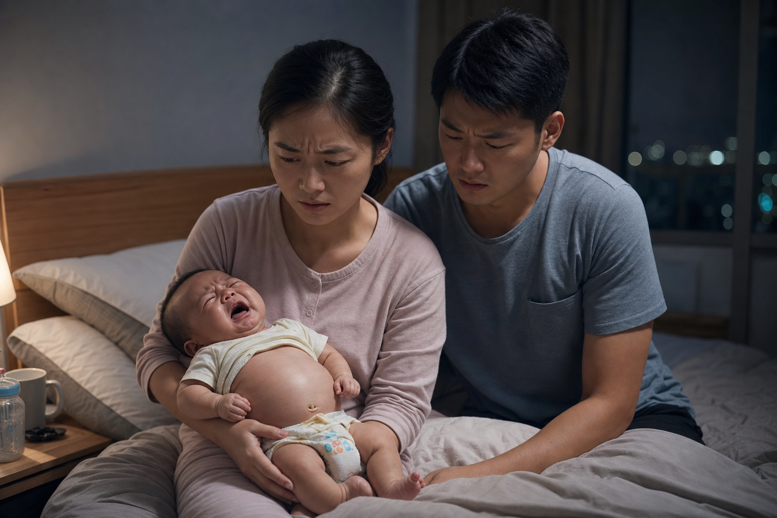 新生儿吐黄水肚子胀？千万别乱揉！