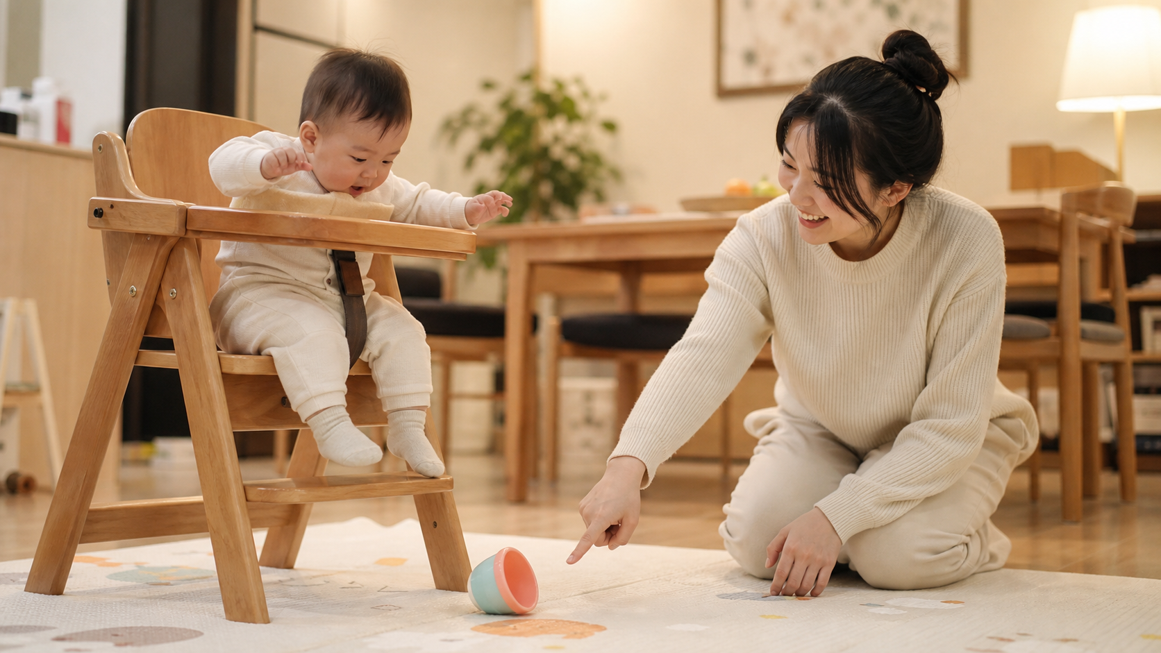 宝宝狂扔东西？其实他在做天才物理实验