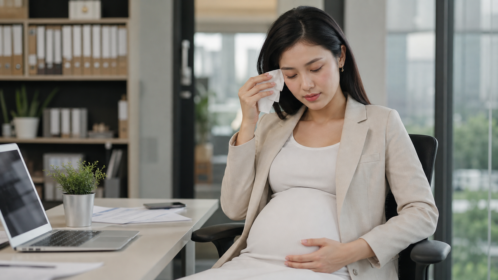 孕妈通勤狂流汗？三分钟搞定无痕补防晒