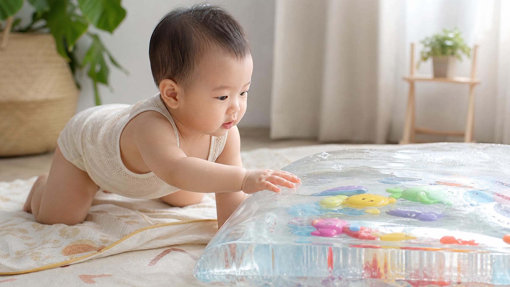 夏季宝宝爬行总打滑？三招搞定防汗与抓握