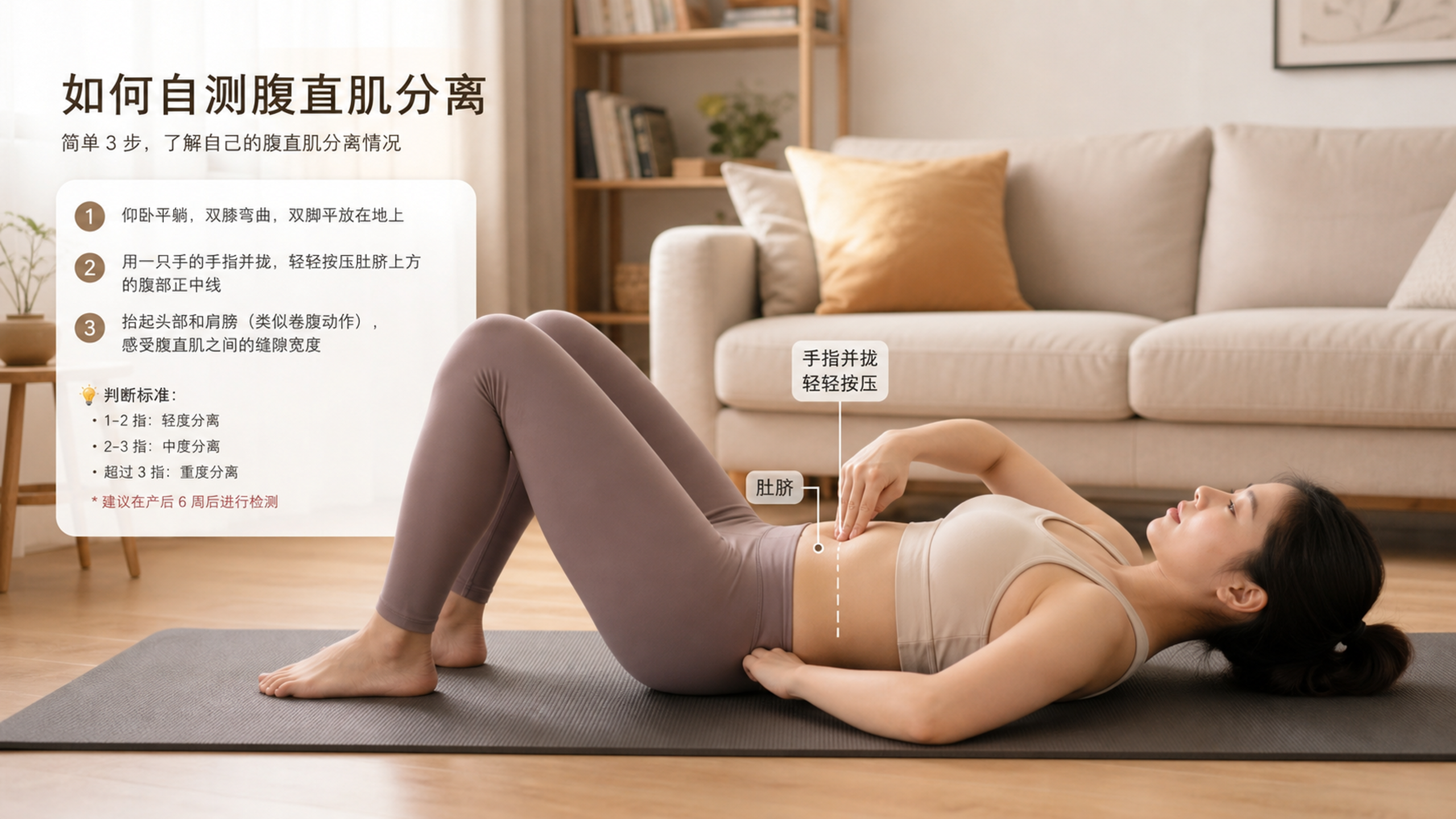 产后肚子松松垮垮？一分钟自测腹直肌