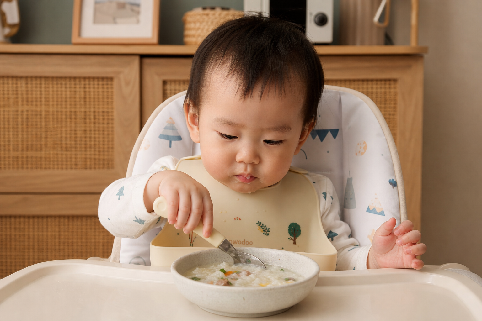 宝宝吃饭总要喂？三步培养自主进食