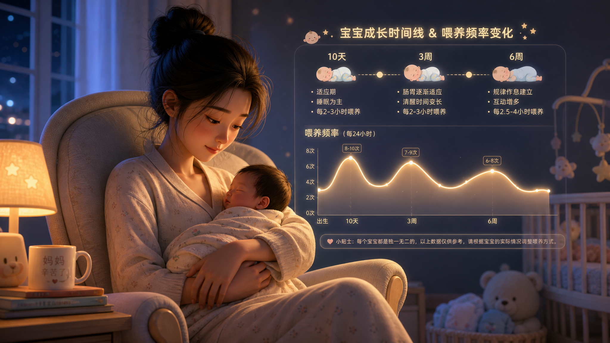 宝宝半夜频繁要奶？其实他在偷偷长高