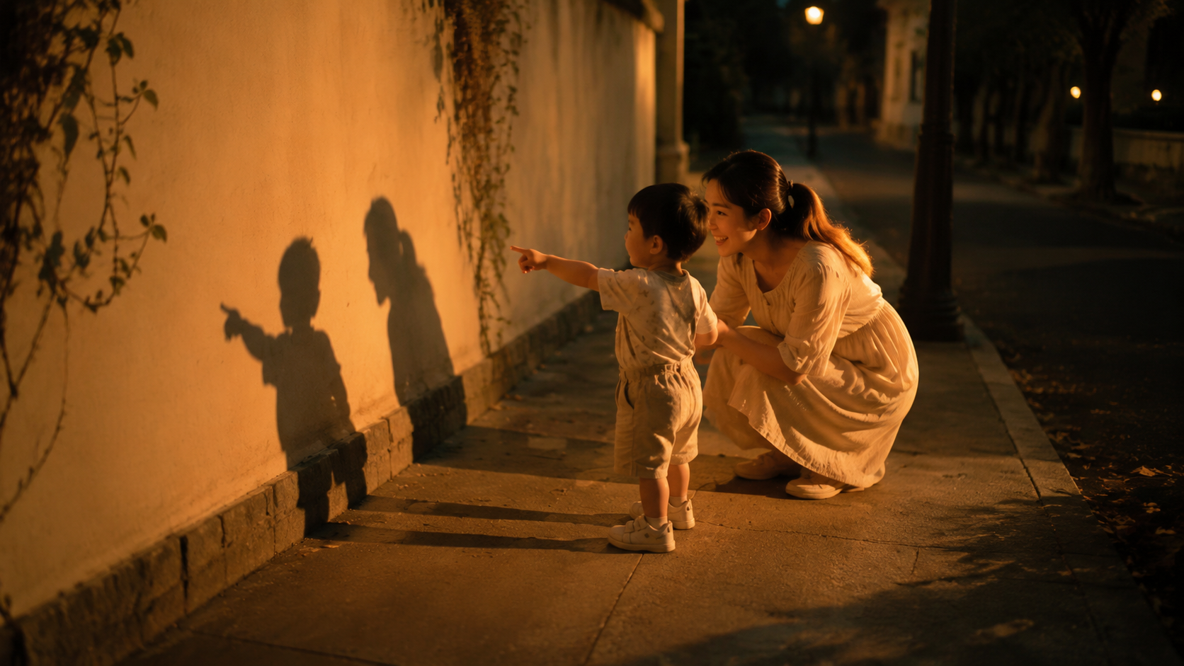 A Chinese mother and her 2-year-old toddler playin