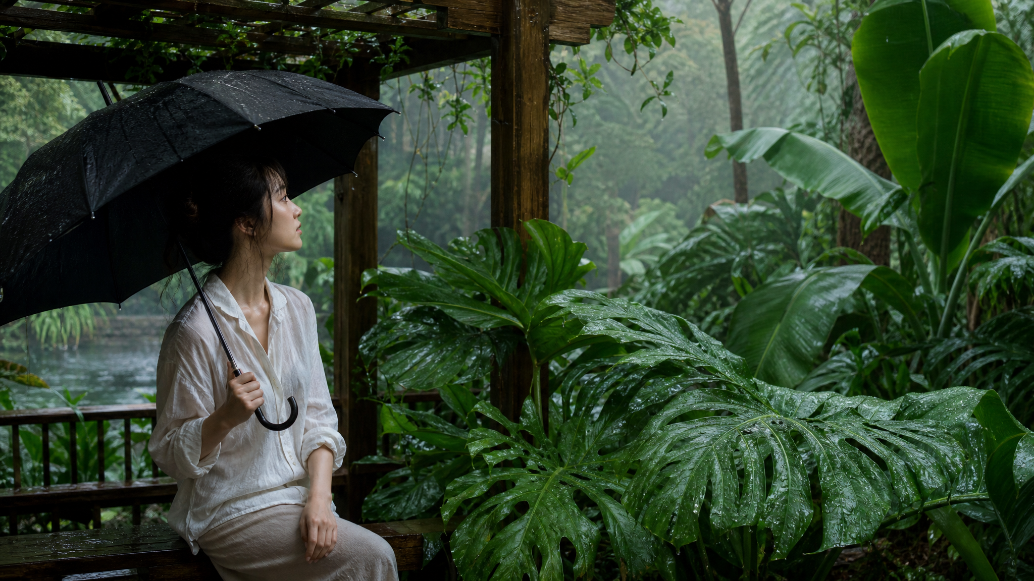 雨后植物园躺平指南，打工人的吸氧秘境
