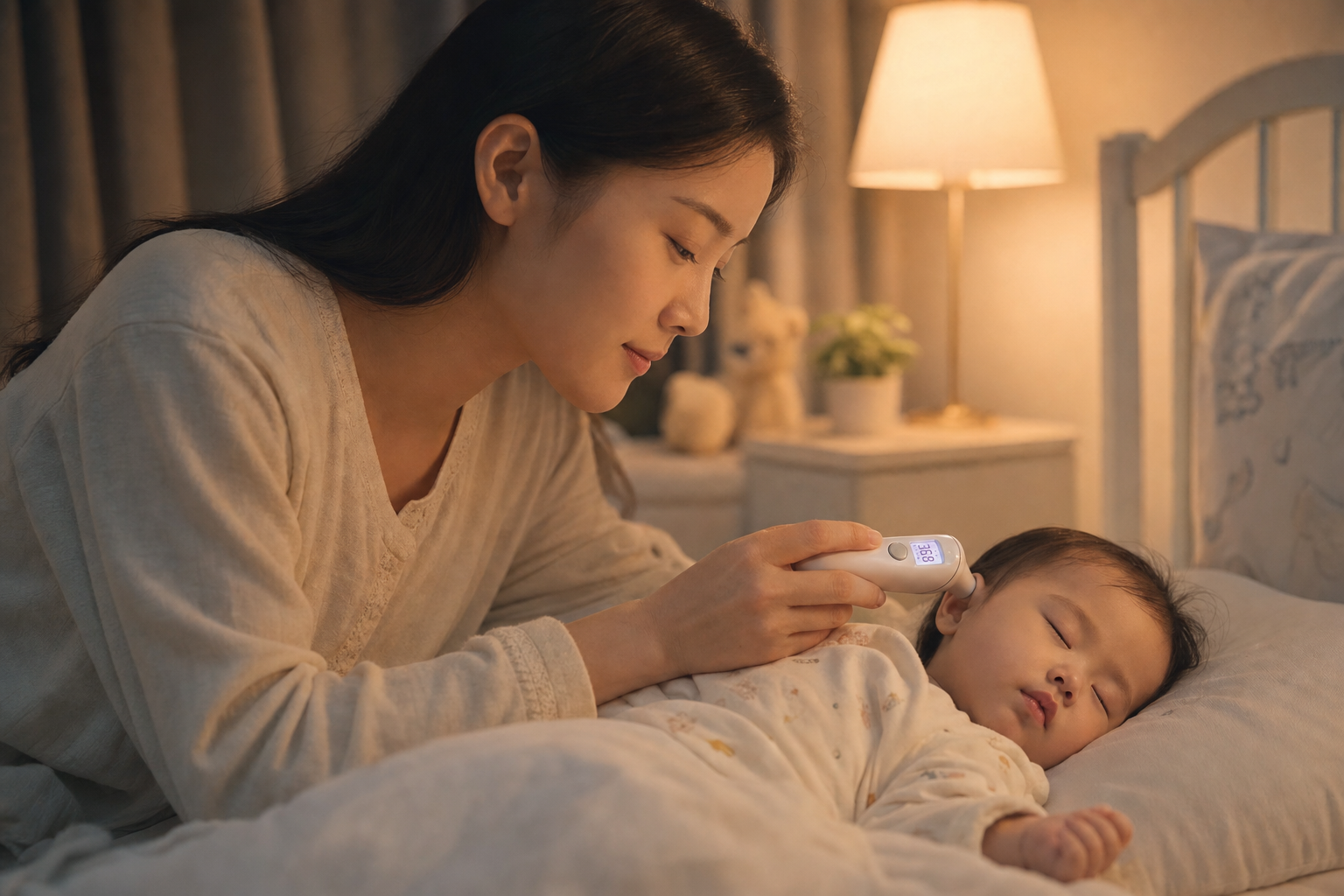 宝宝半夜突发高热？这份退烧指南救大命