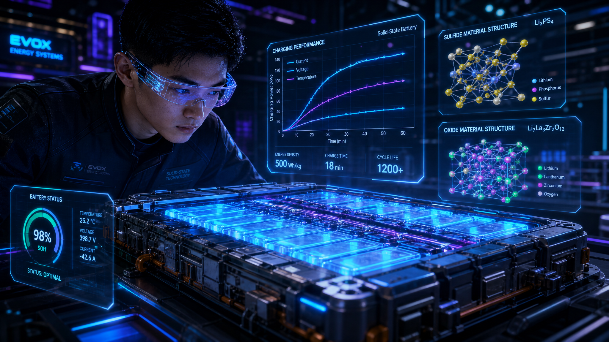 A futuristic cyberpunk-style illustration of a hig