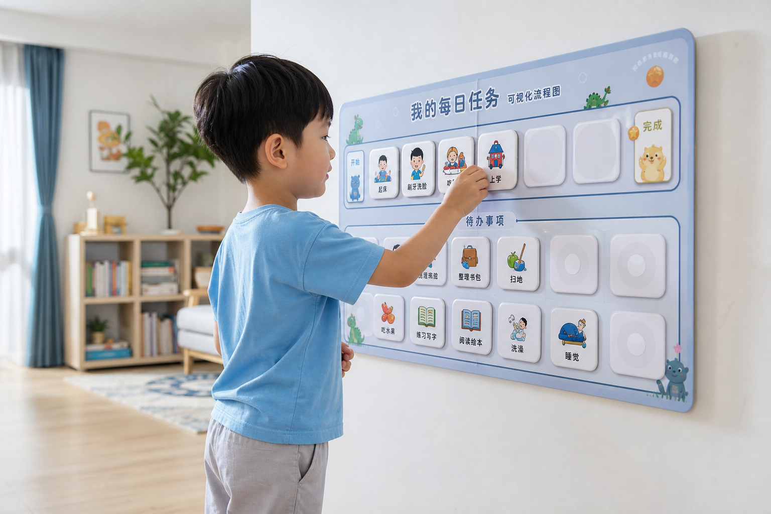 孩子拖拉吼没用？这招让3岁娃主动管理
