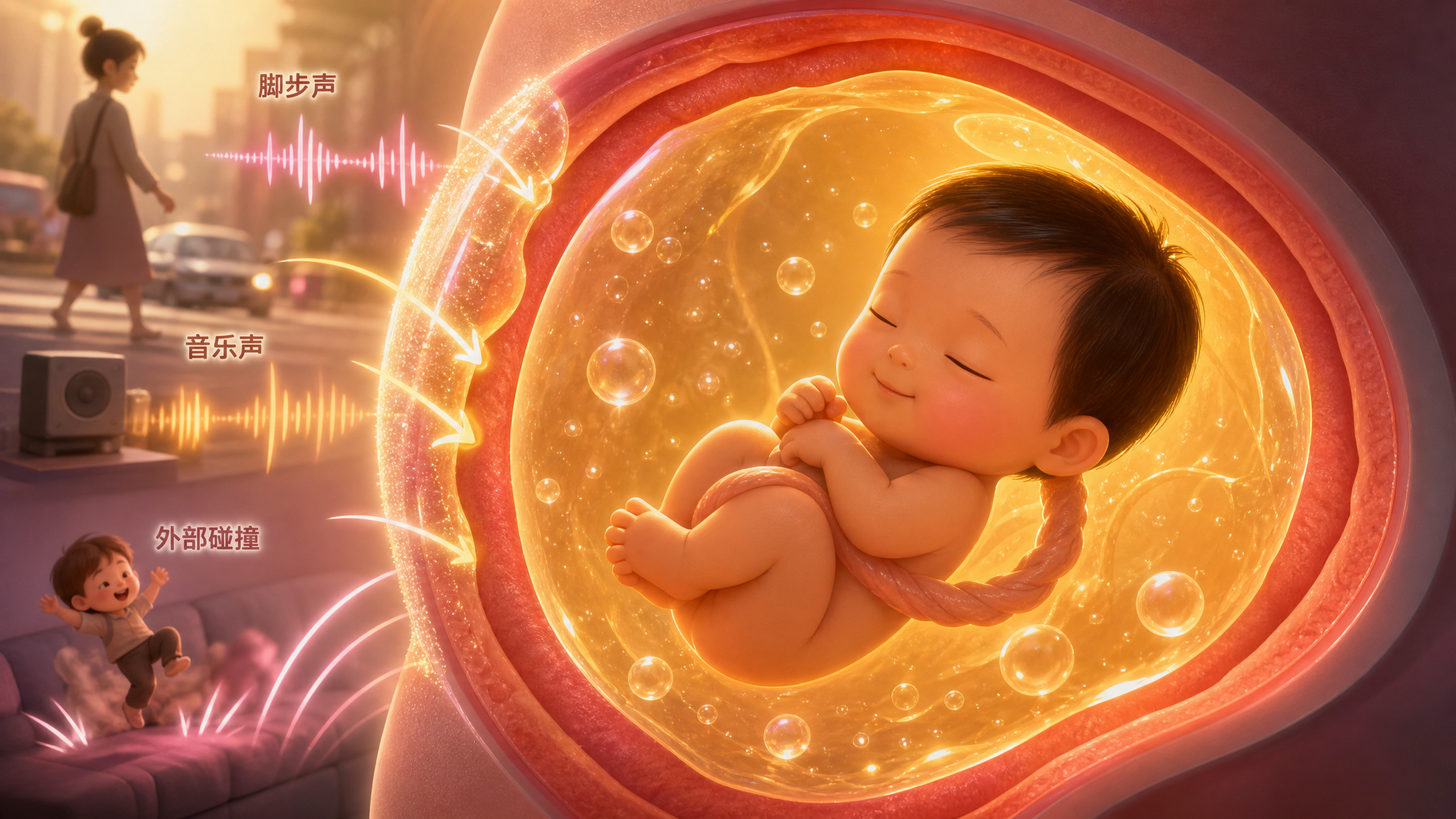 A heartwarming illustration of a cute Chinese fetu