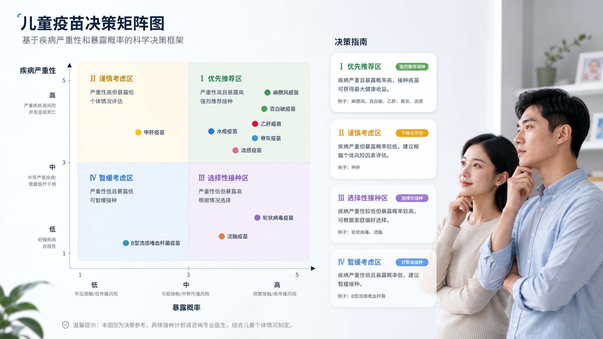 别花冤枉钱！儿童疫苗四象限决策法