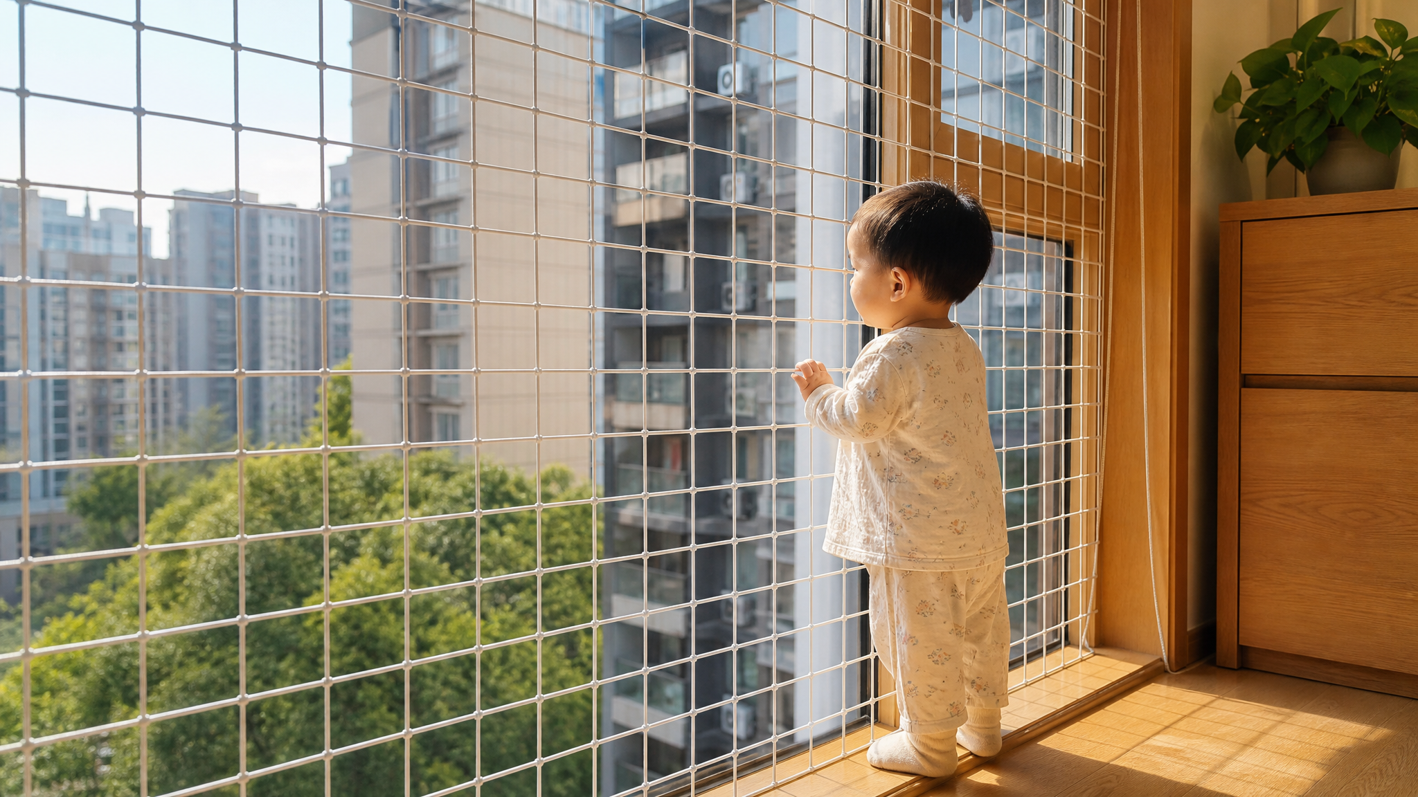 A realistic photo of a Chinese toddler standing sa