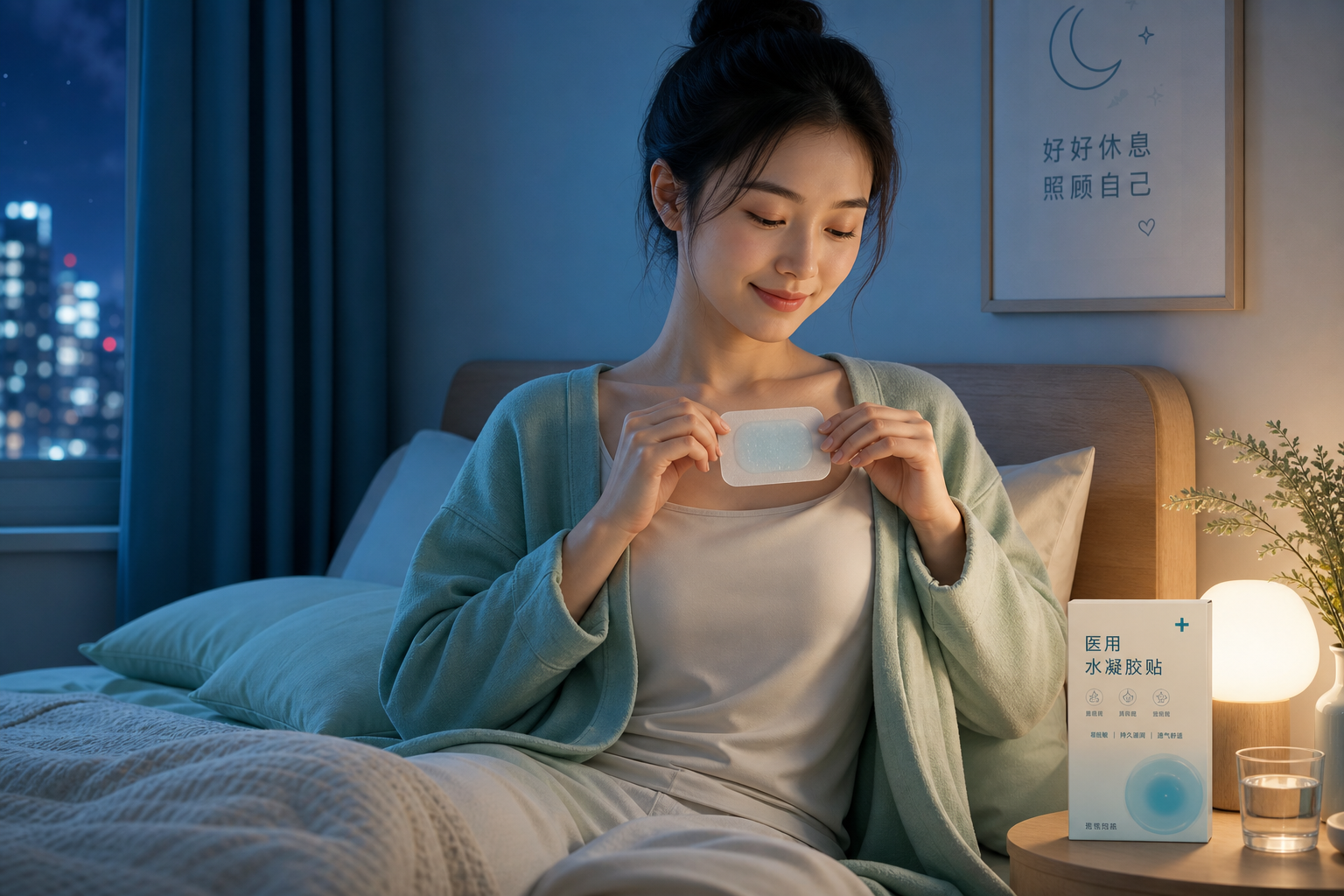 A warm and gentle illustration of a young Chinese