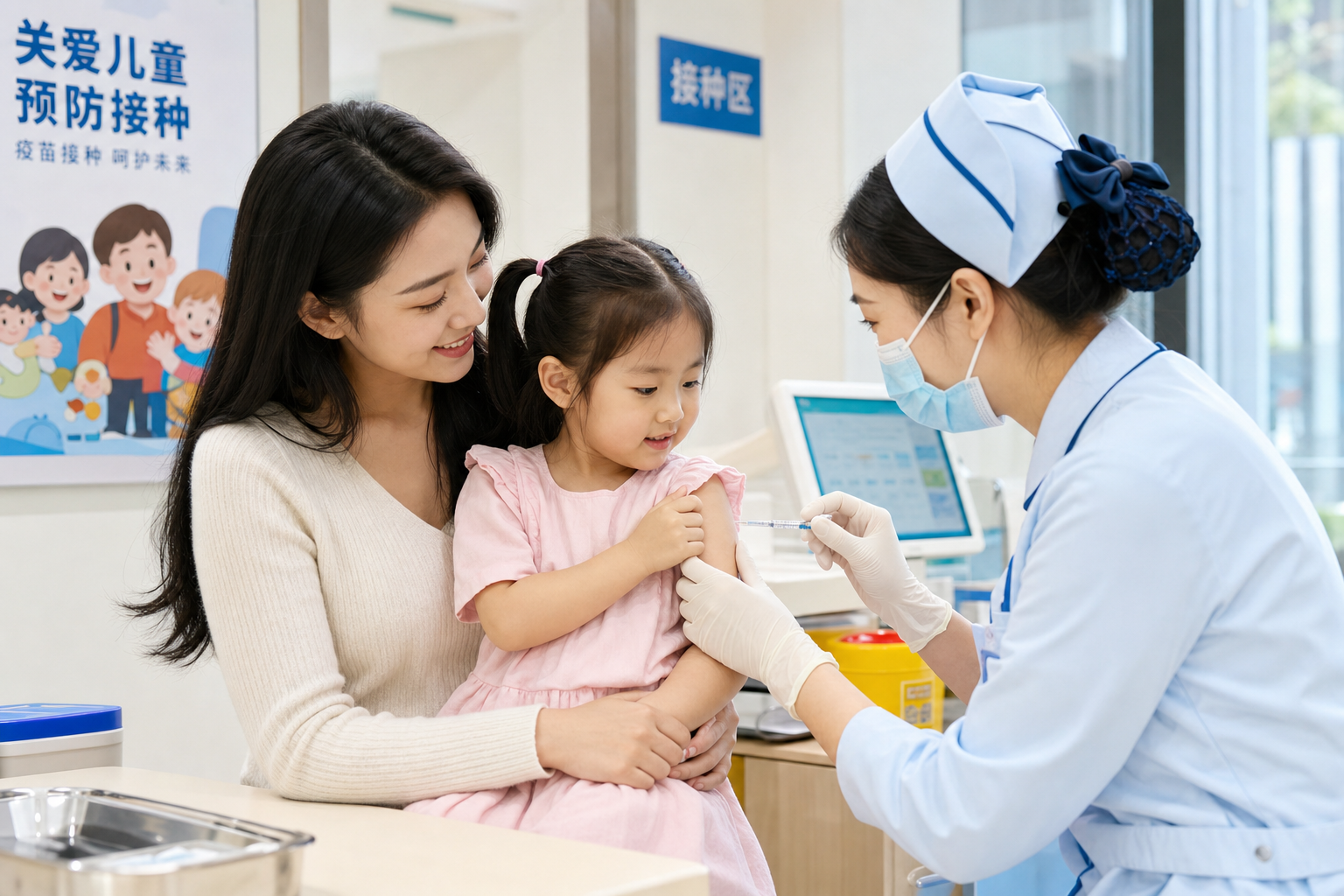 A warm and professional scene in a modern Chinese 