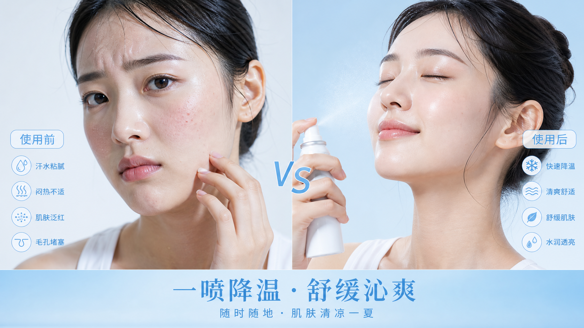 A split-screen comparison image in a clean, refres
