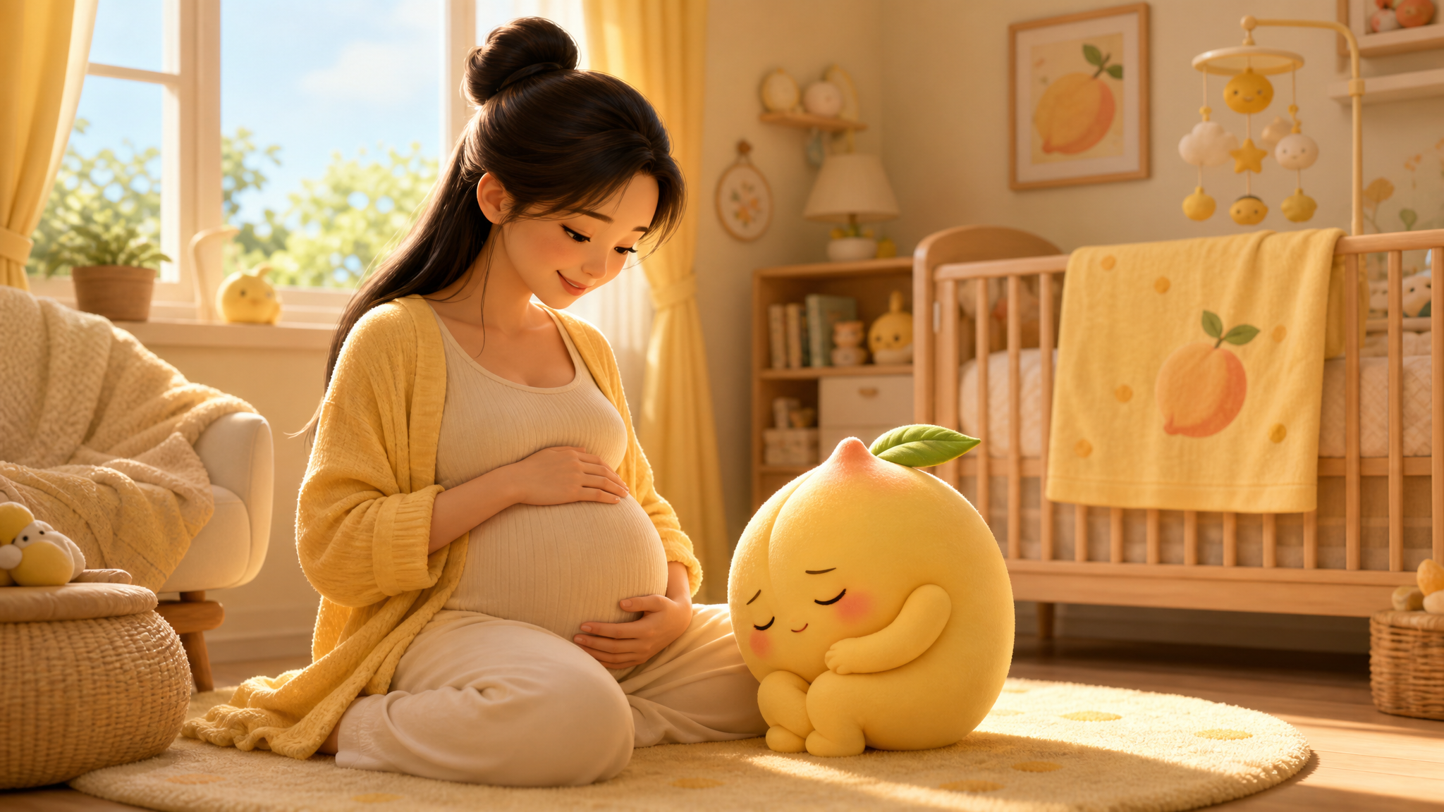 A warm and cozy illustration of a beautiful Chines