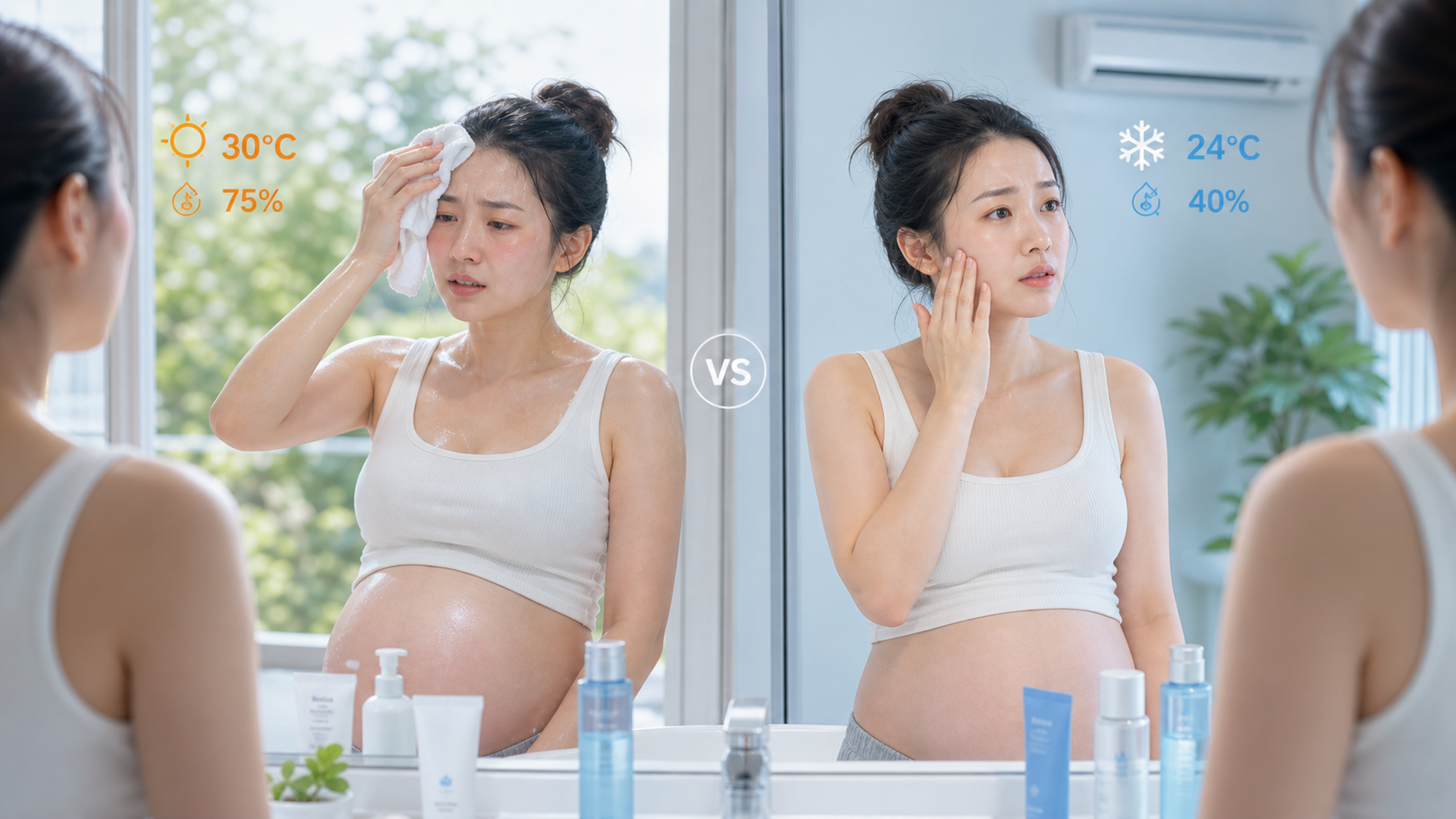 孕期脸干又闷痘？夏季洗脸必须学会换挡