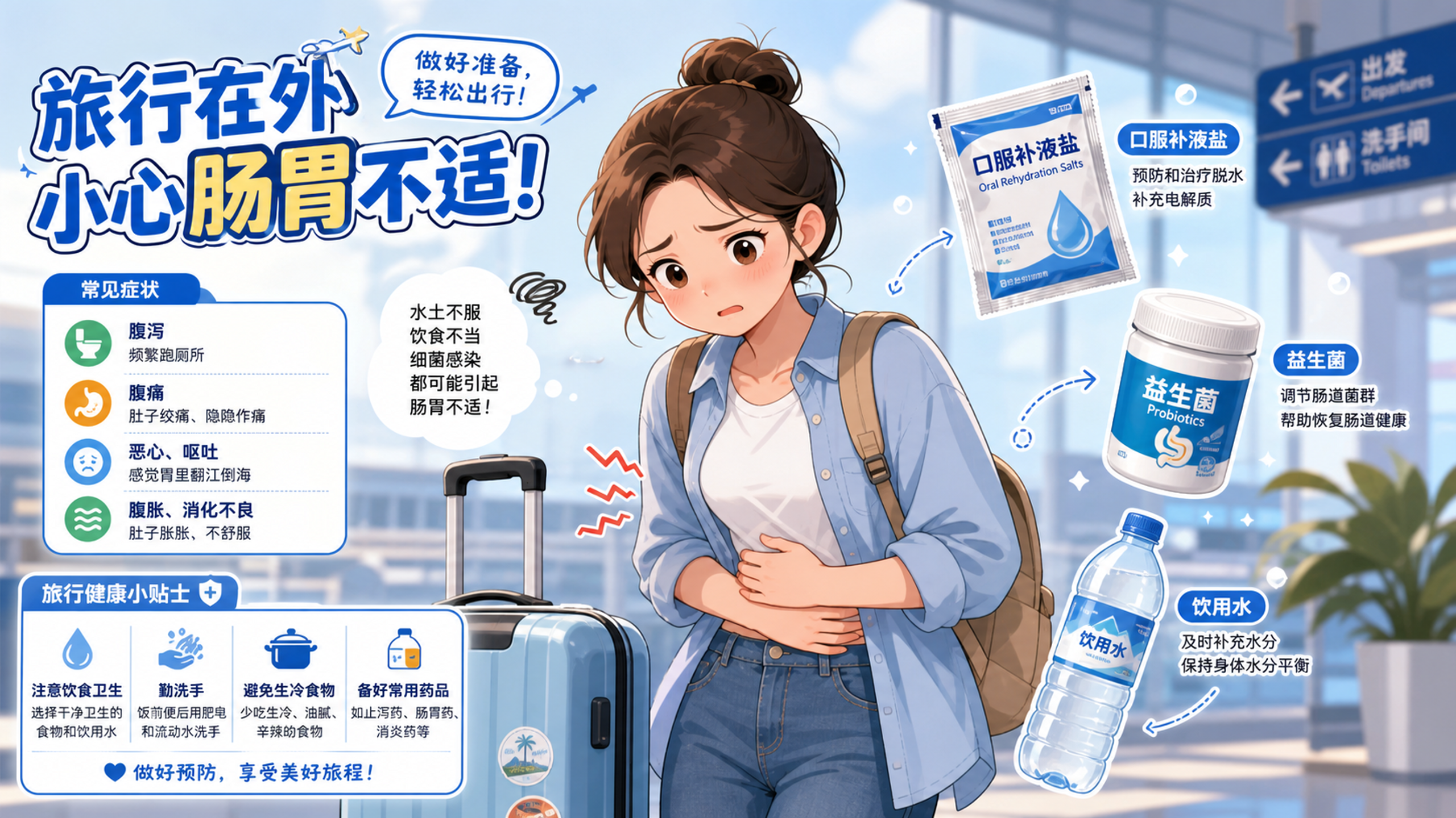 旅行拉肚子毁所有？这份自救指南快收好