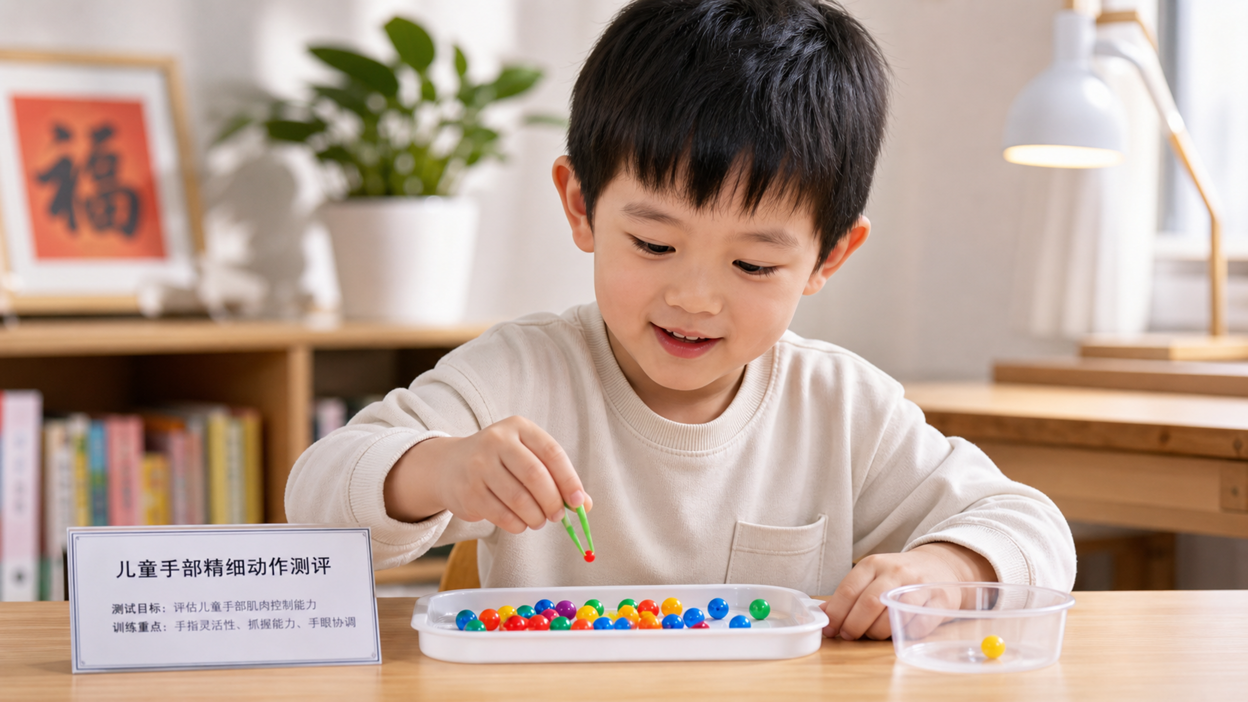 A close-up, bright and warm lighting, a 4-year-old
