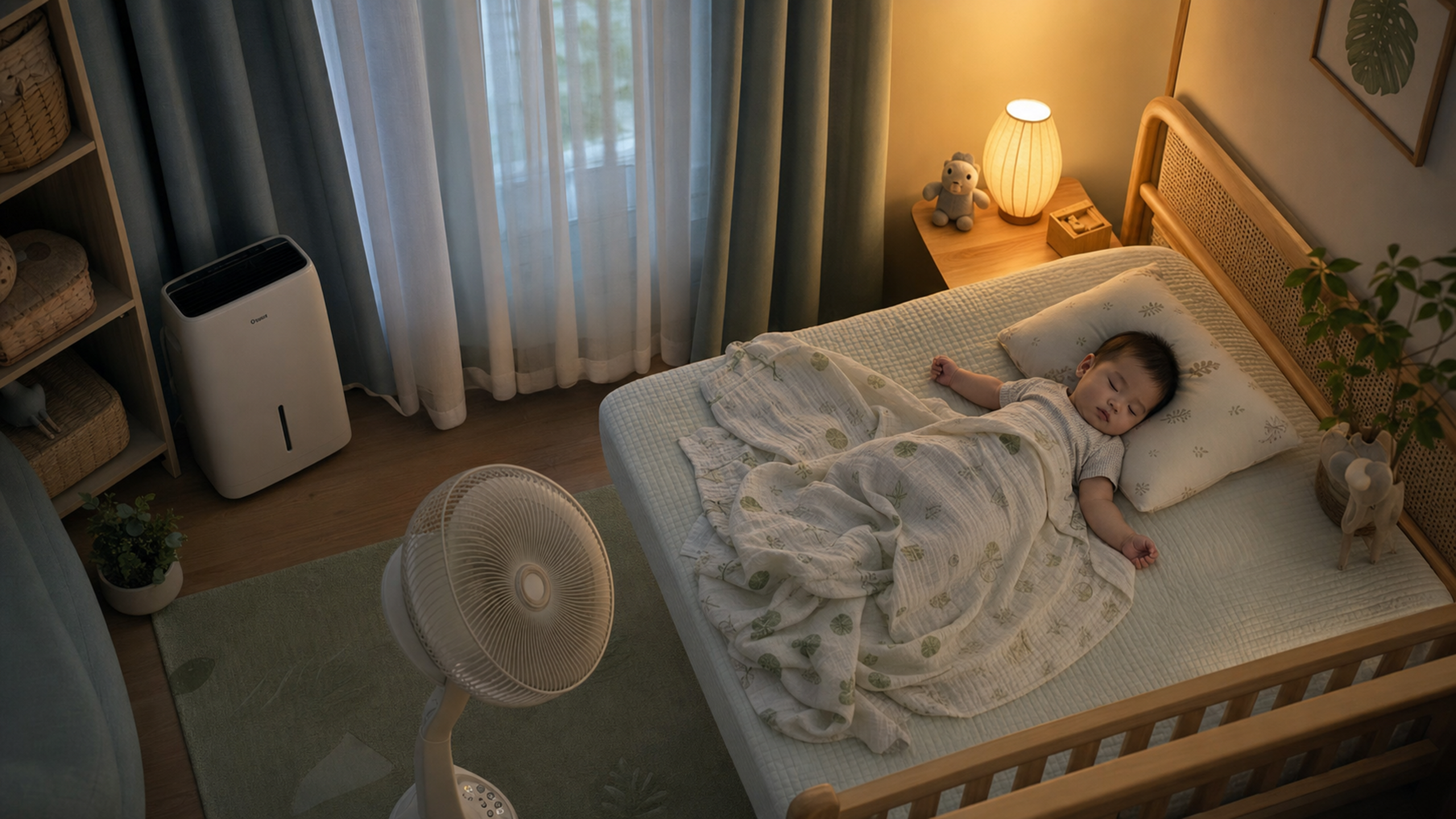 宝宝夏夜总惊醒？三招改造睡眠房