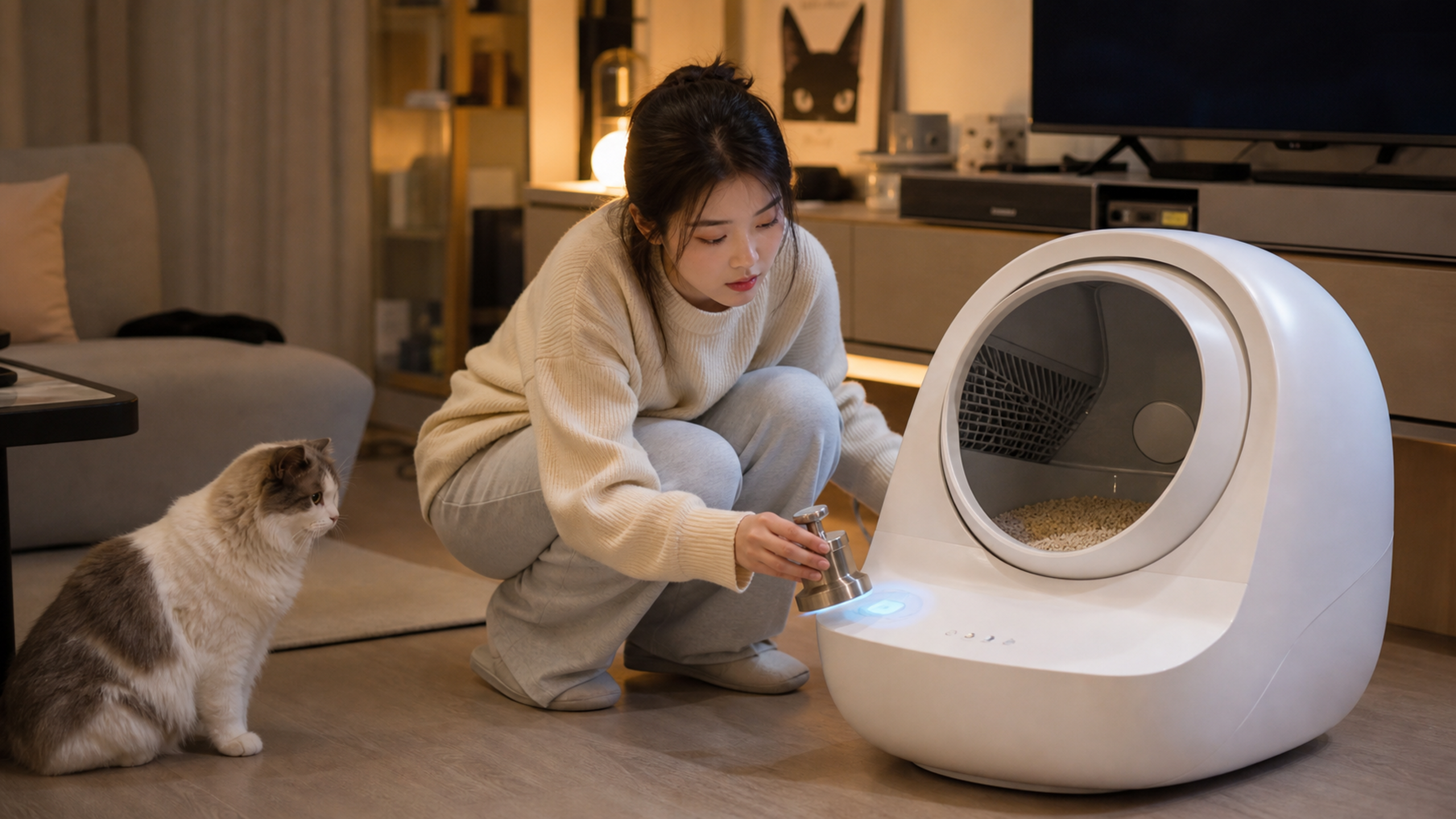 自动猫砂盆会夹猫？三招排查致命隐患