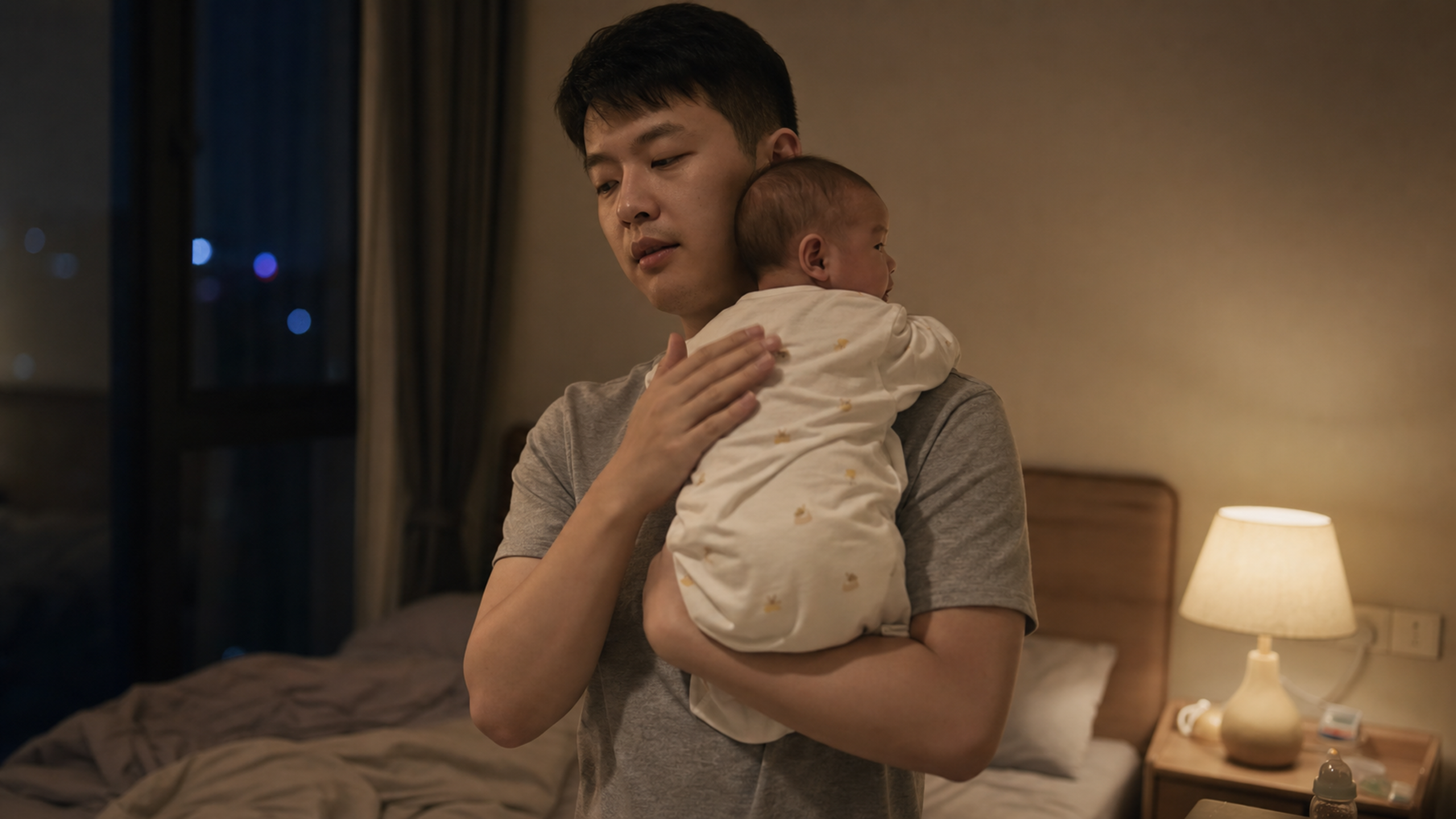 老公明早要上班，今晚谁来拍嗝？