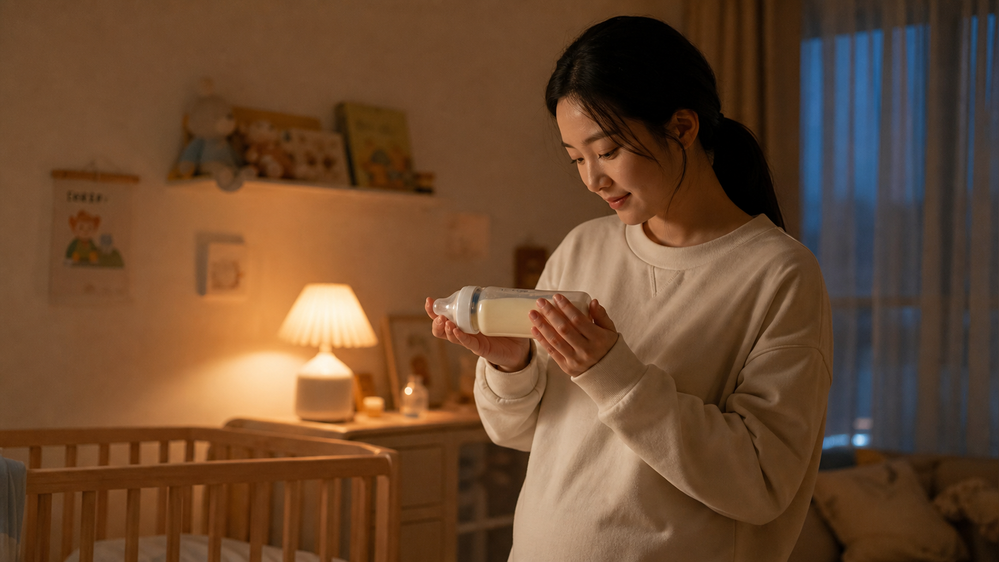 A realistic photography of a young Chinese mother