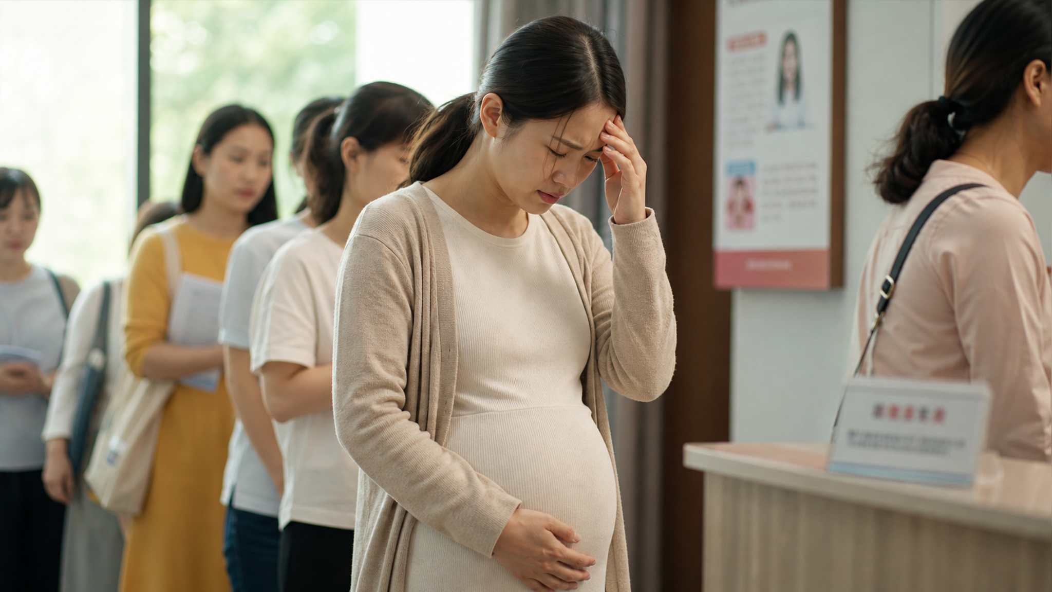 A Chinese pregnant woman in her first trimester st