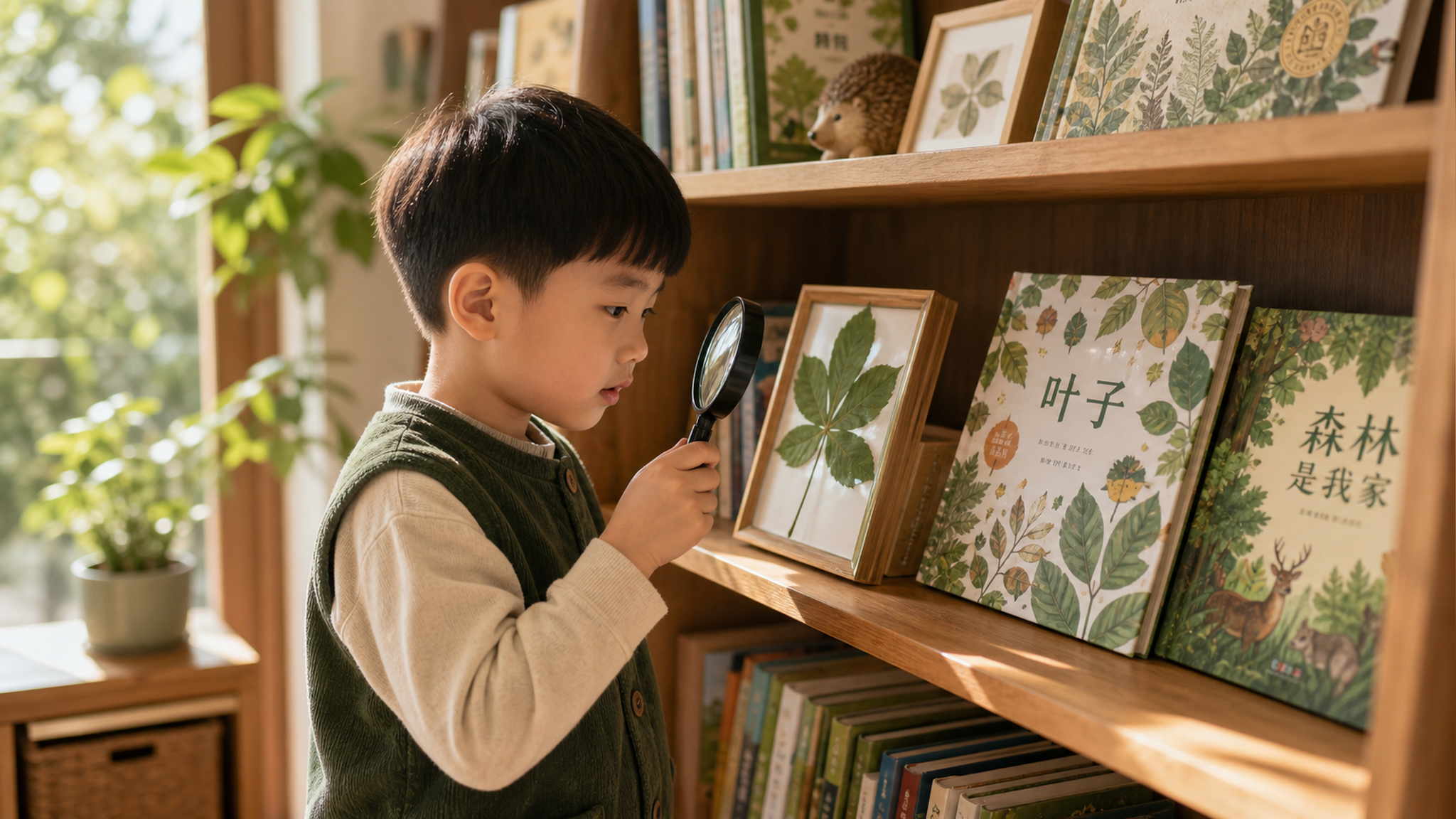 A cute 5-year-old Chinese boy standing in front of