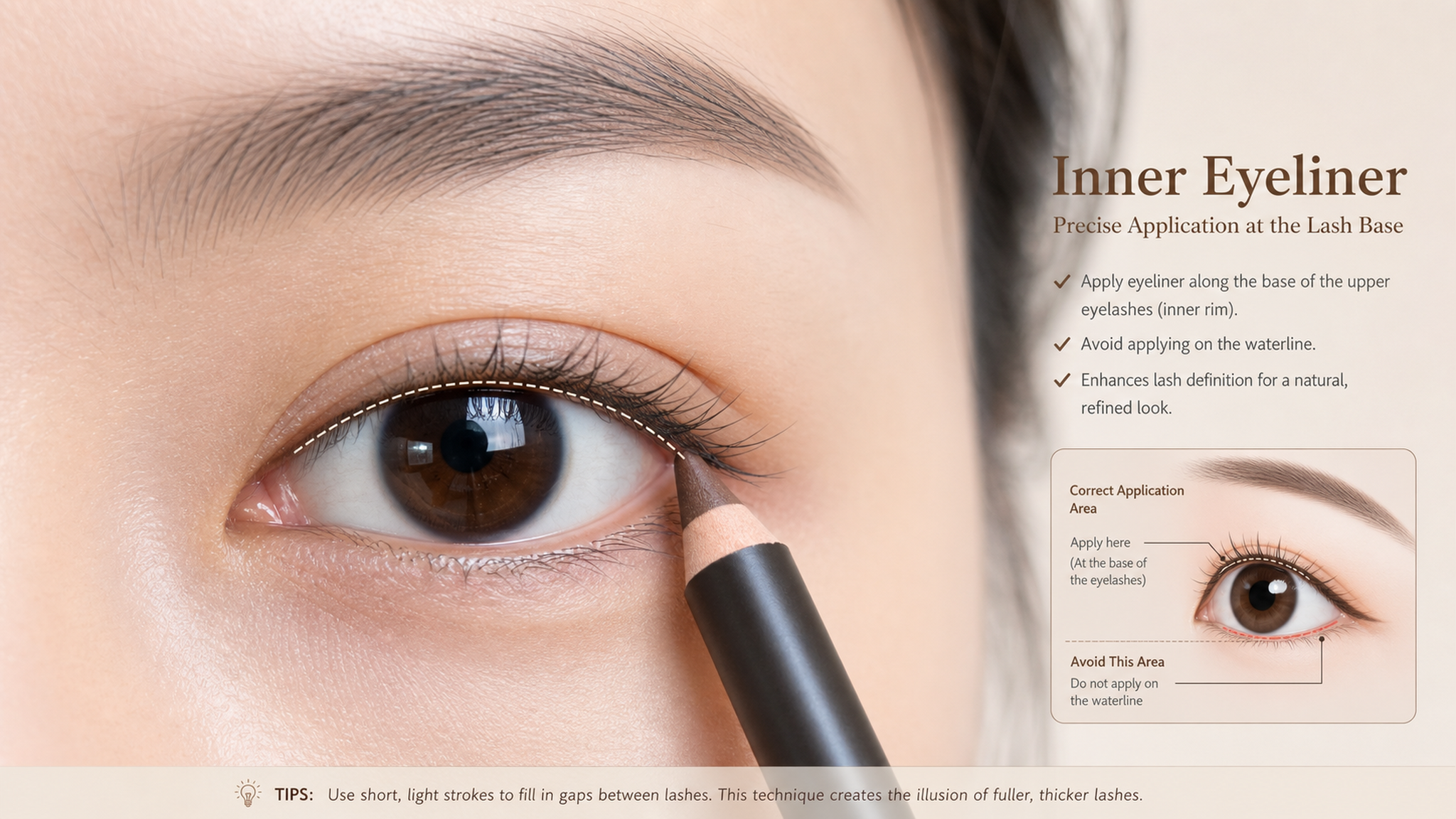 A close-up of a beautiful young Chinese woman's ey