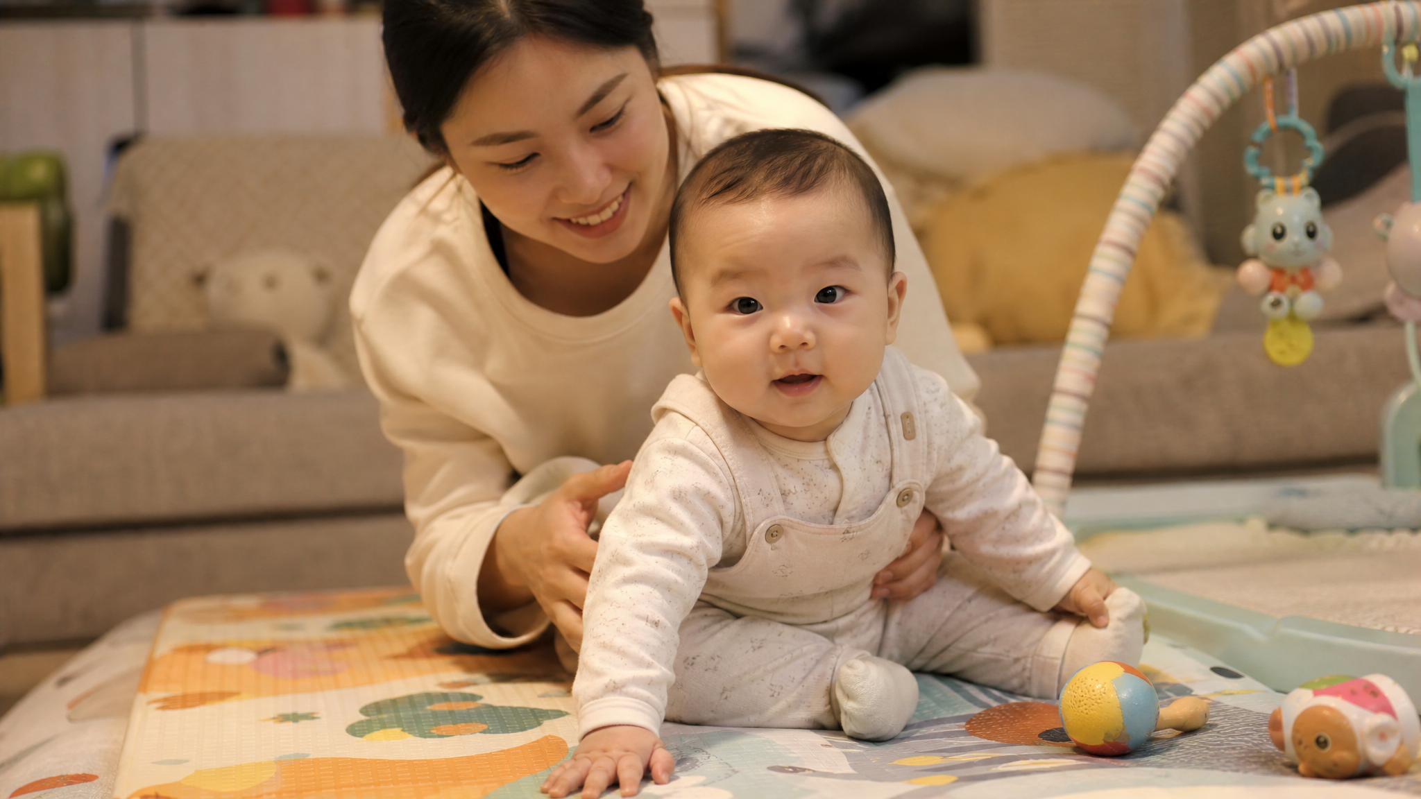 宝宝坐不稳老摔？4招练出金钟罩