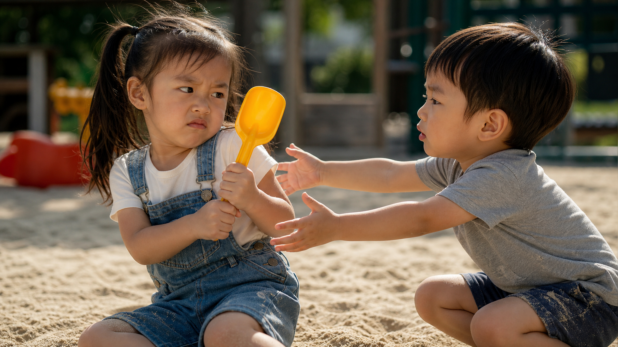 A hyper-realistic photography of two cute 4-year-o