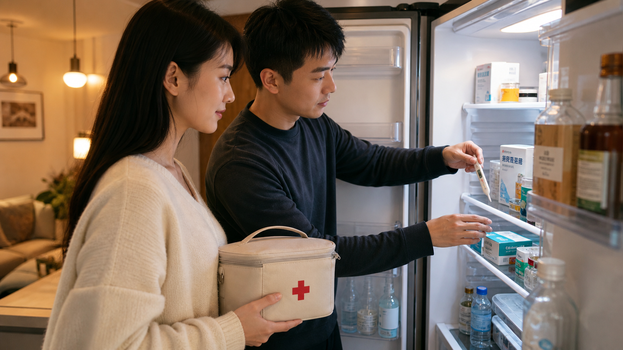 A realistic photography of a young Chinese couple