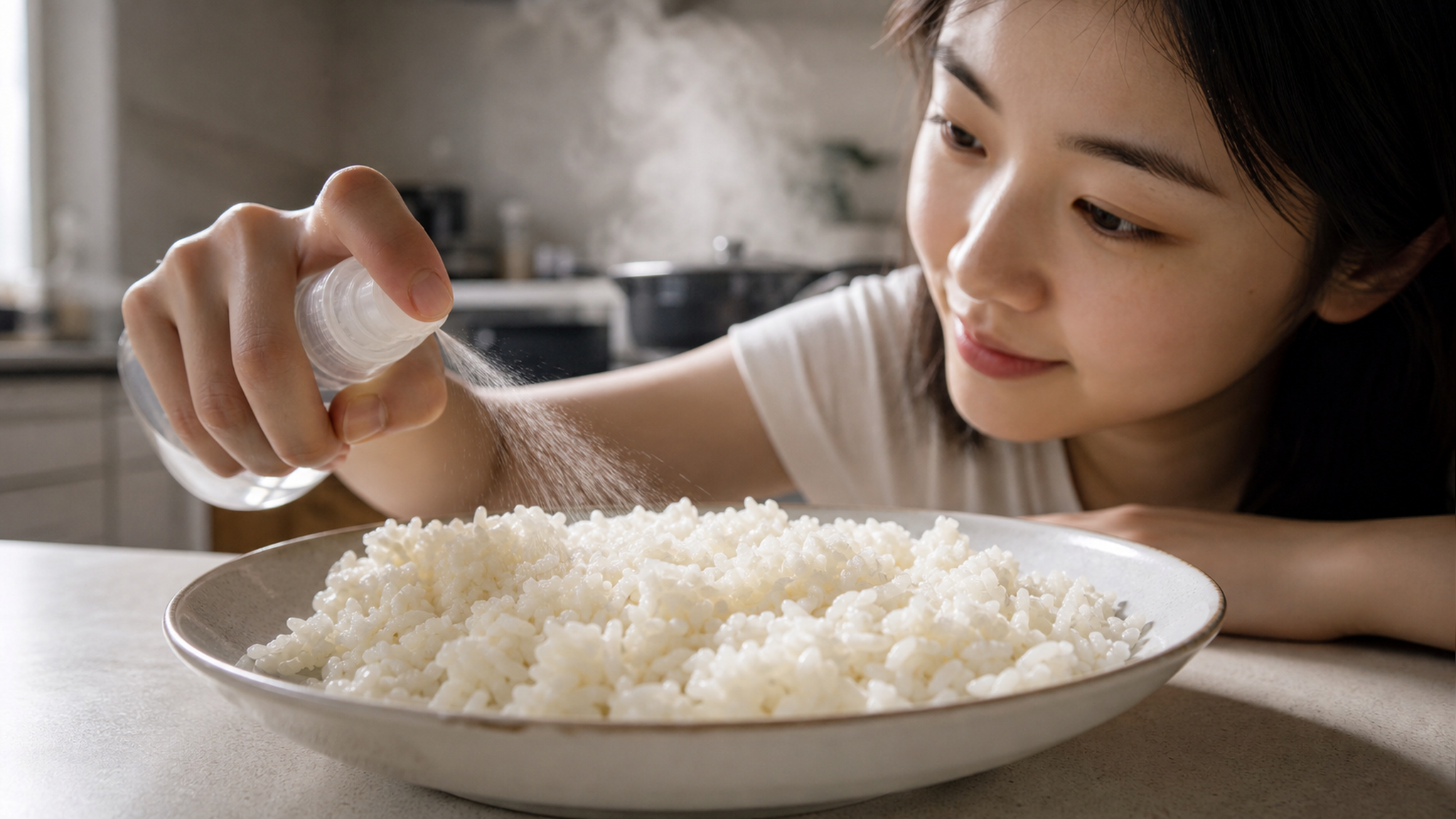 拯救干硬隔夜饭：7分钟复原软弹口感