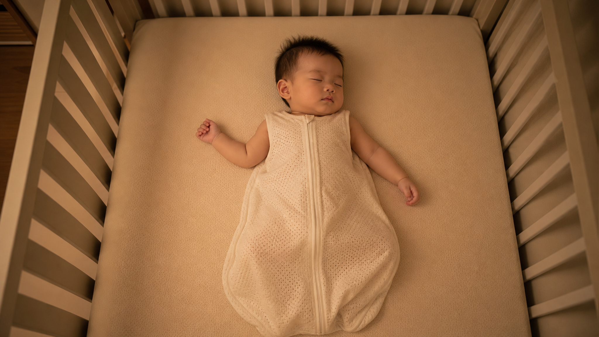 A realistic photography of a cute Chinese baby sle