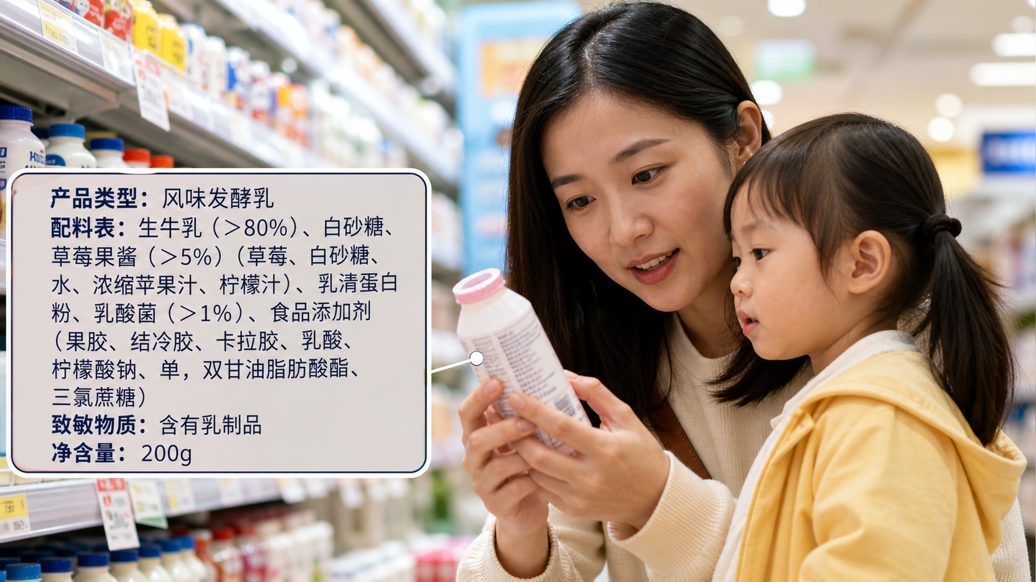 A Chinese mother and her young child in a bright s