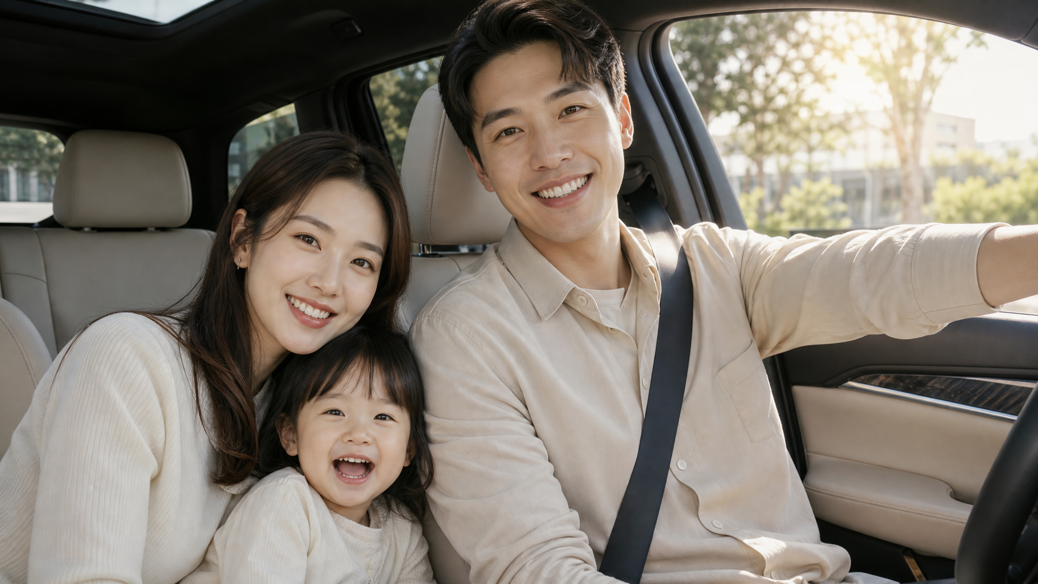 A high-quality photo of a Chinese family (parents