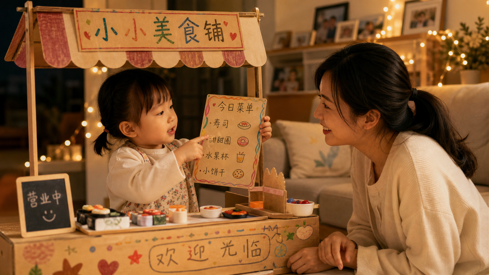 A cute Chinese toddler (1-3 years old) playing pre
