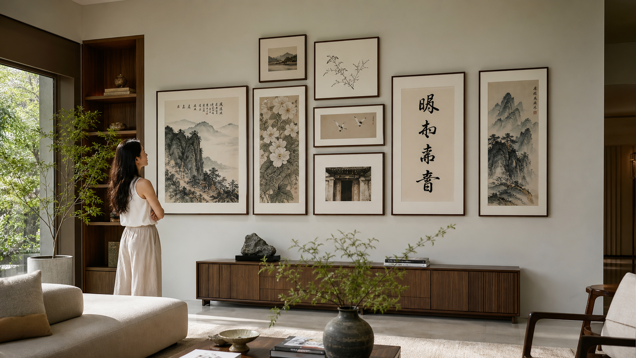 大白墙秒变高级展厅？记住这套挂画公式